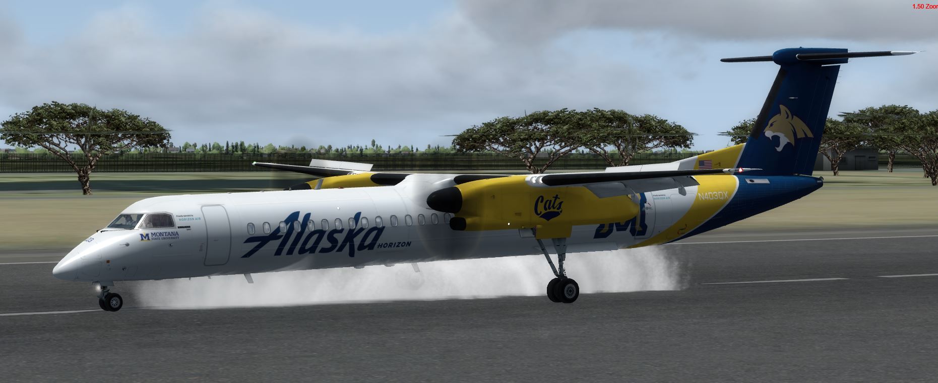 Q400 Alaska Horizon N403QX @ RJAA-9217 