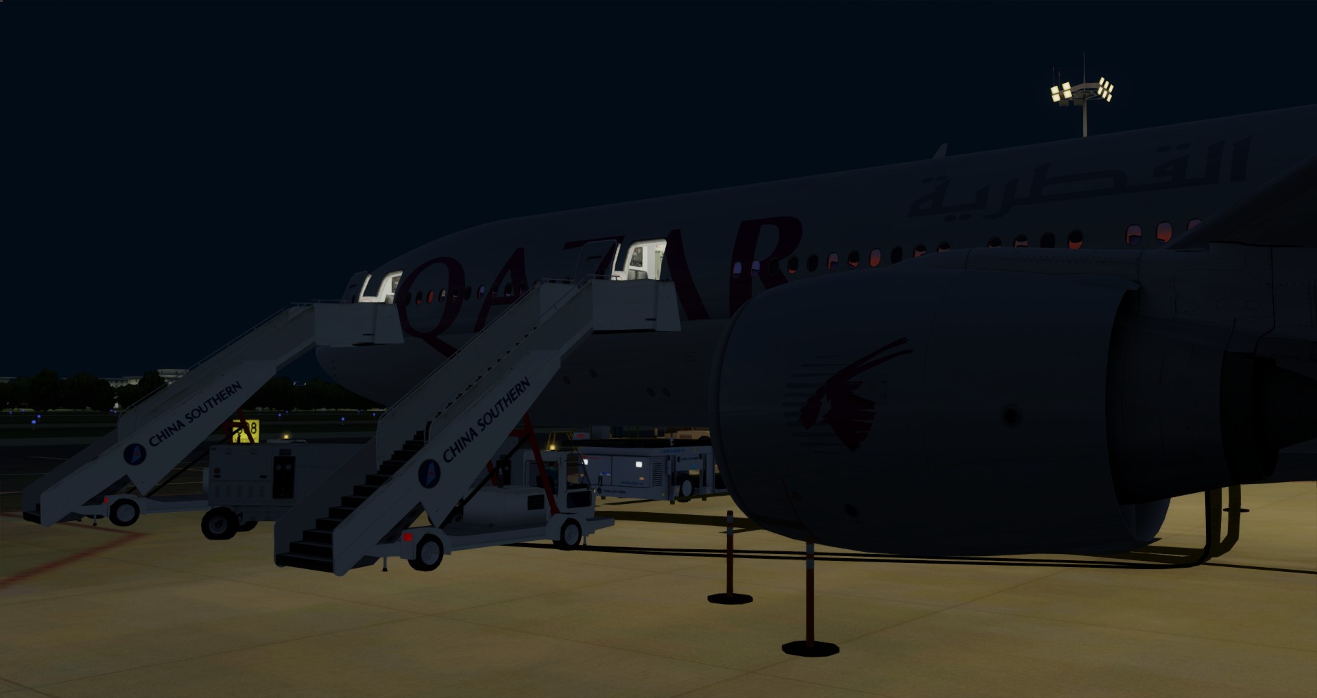 P3D V4 77W Qatar Airways ZGGG-OTHH-4292 