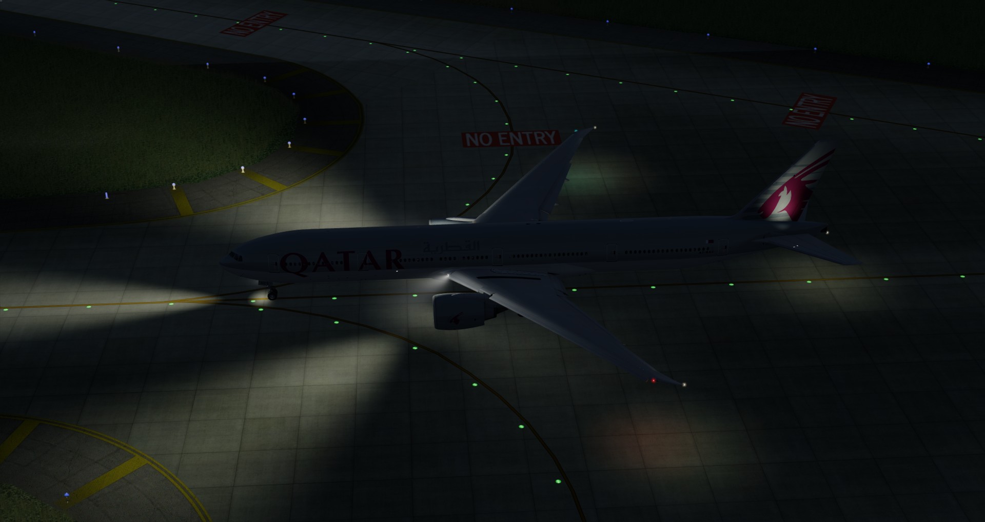 P3D V4 77W Qatar Airways ZGGG-OTHH-6793 