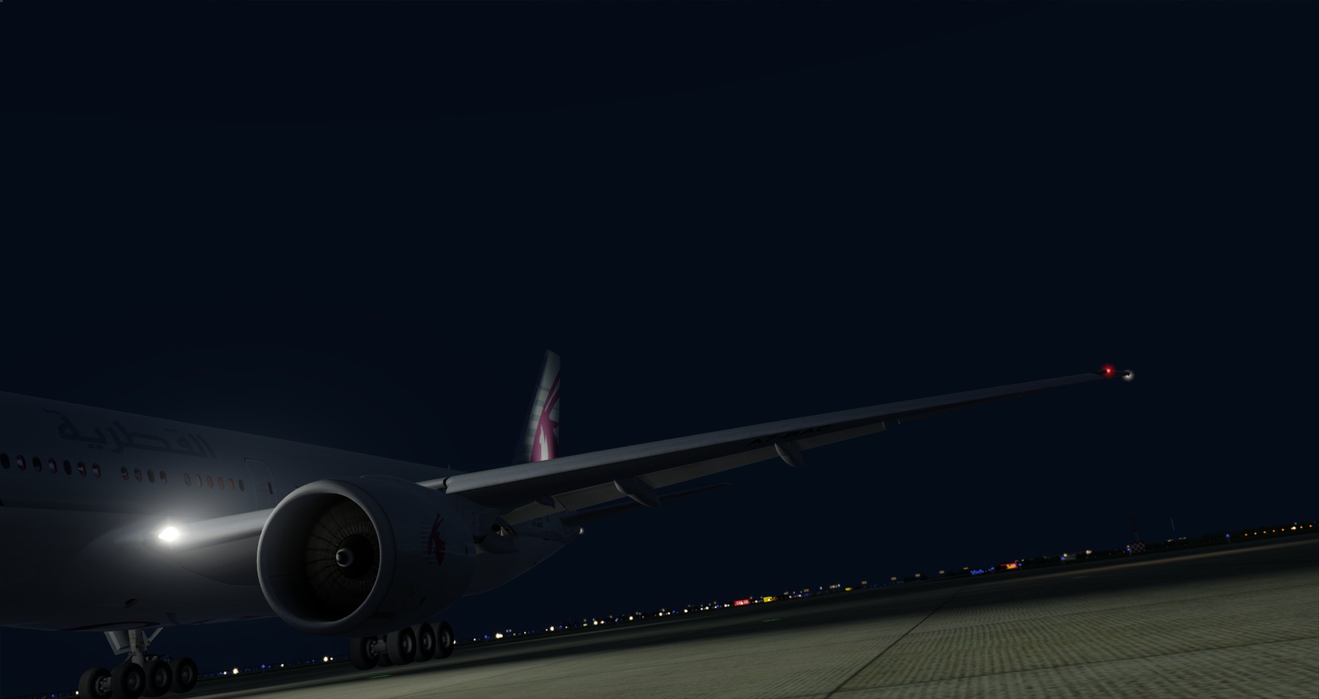 P3D V4 77W Qatar Airways ZGGG-OTHH-9977 