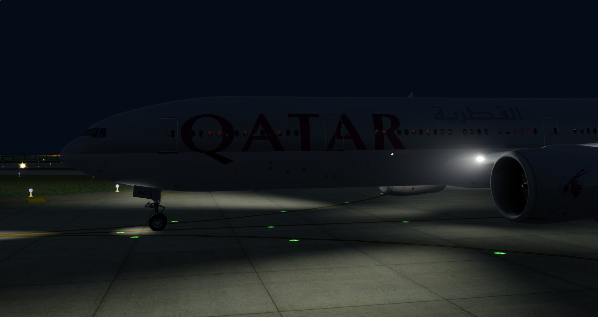 P3D V4 77W Qatar Airways ZGGG-OTHH-1107 