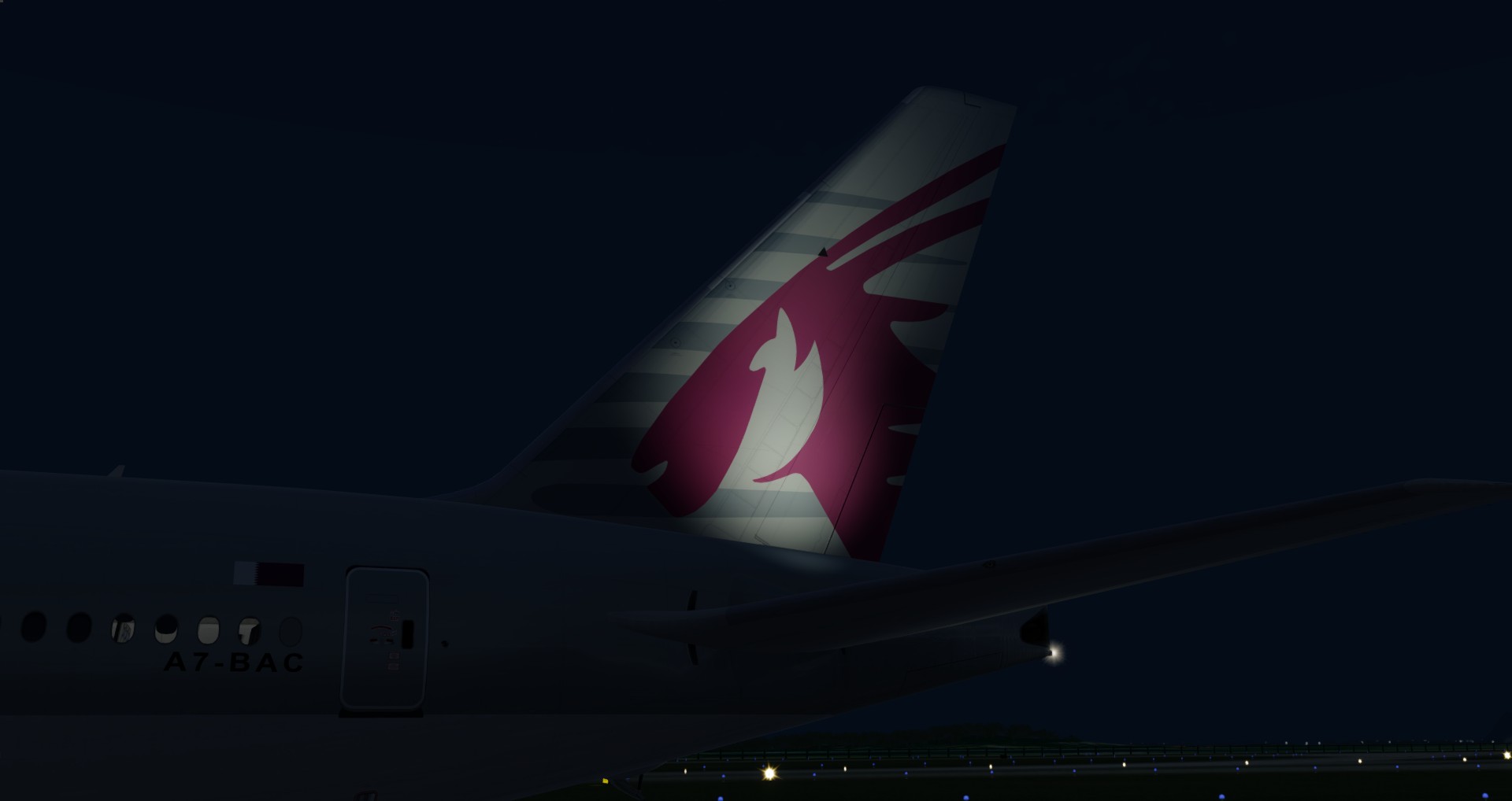 P3D V4 77W Qatar Airways ZGGG-OTHH-2575 