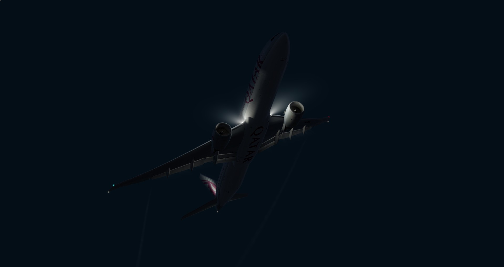 P3D V4 77W Qatar Airways ZGGG-OTHH-8331 