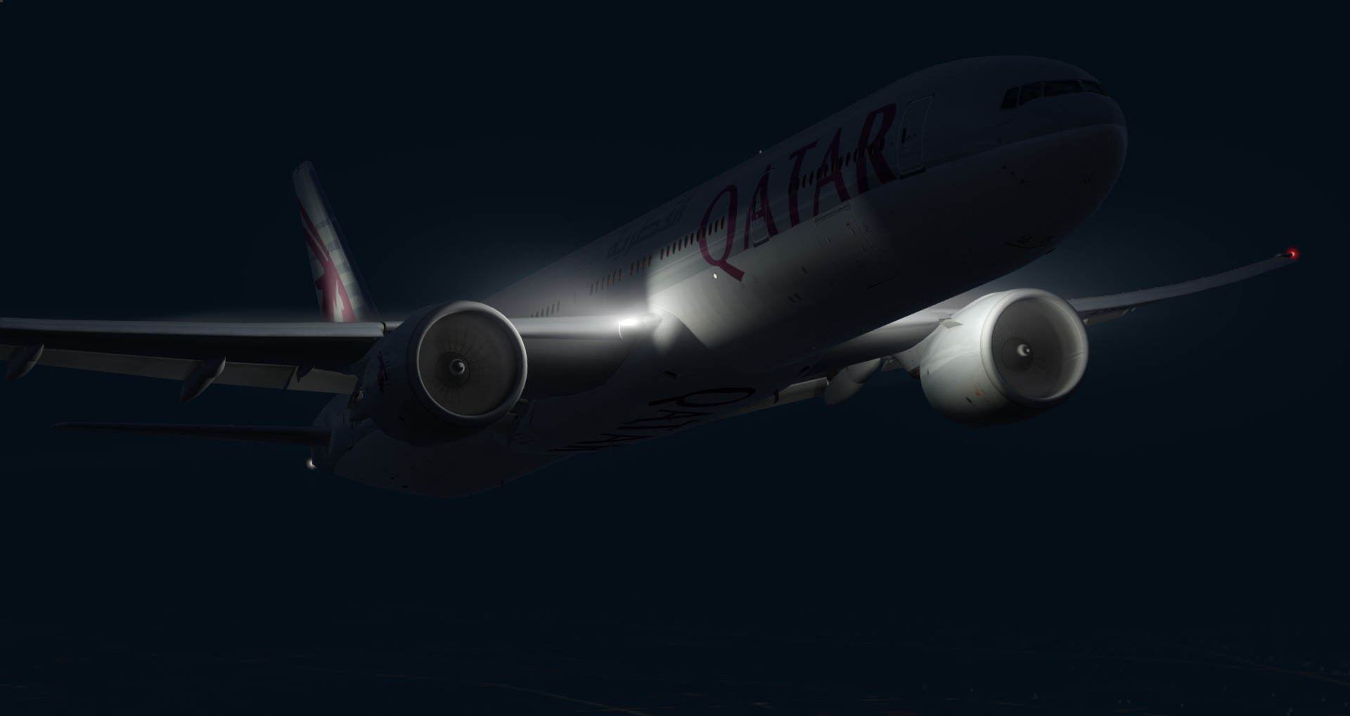 P3D V4 77W Qatar Airways ZGGG-OTHH-5956 