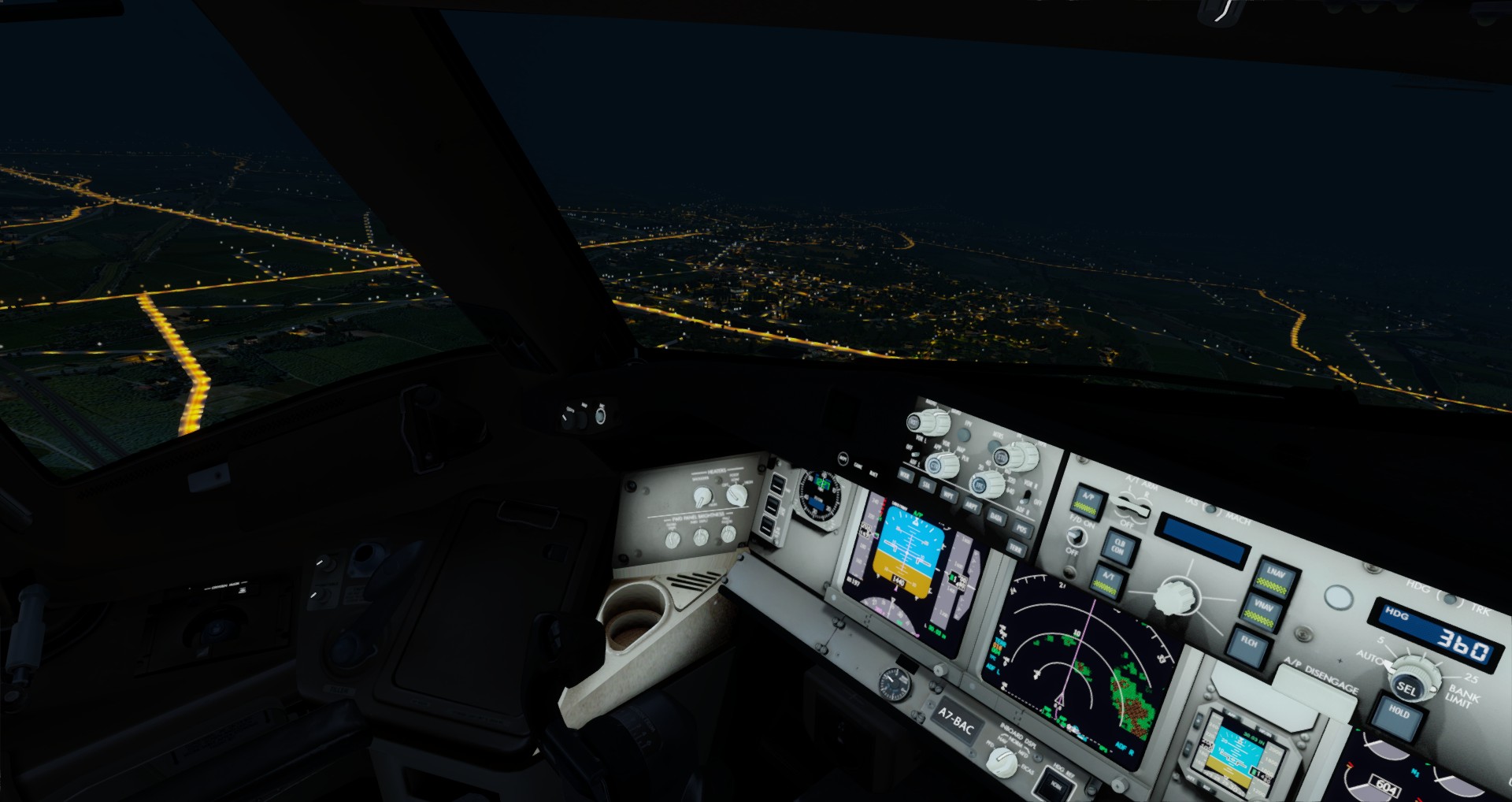 P3D V4 77W Qatar Airways ZGGG-OTHH-7320 