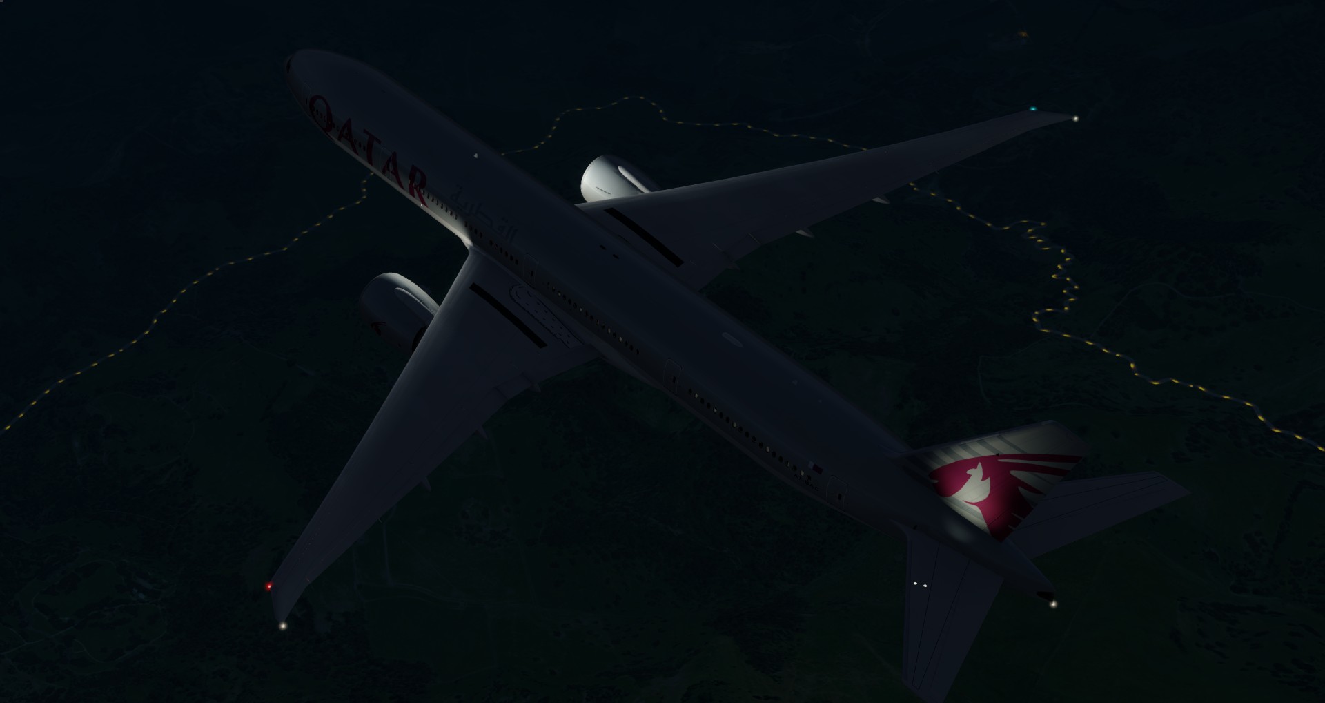 P3D V4 77W Qatar Airways ZGGG-OTHH-3766 