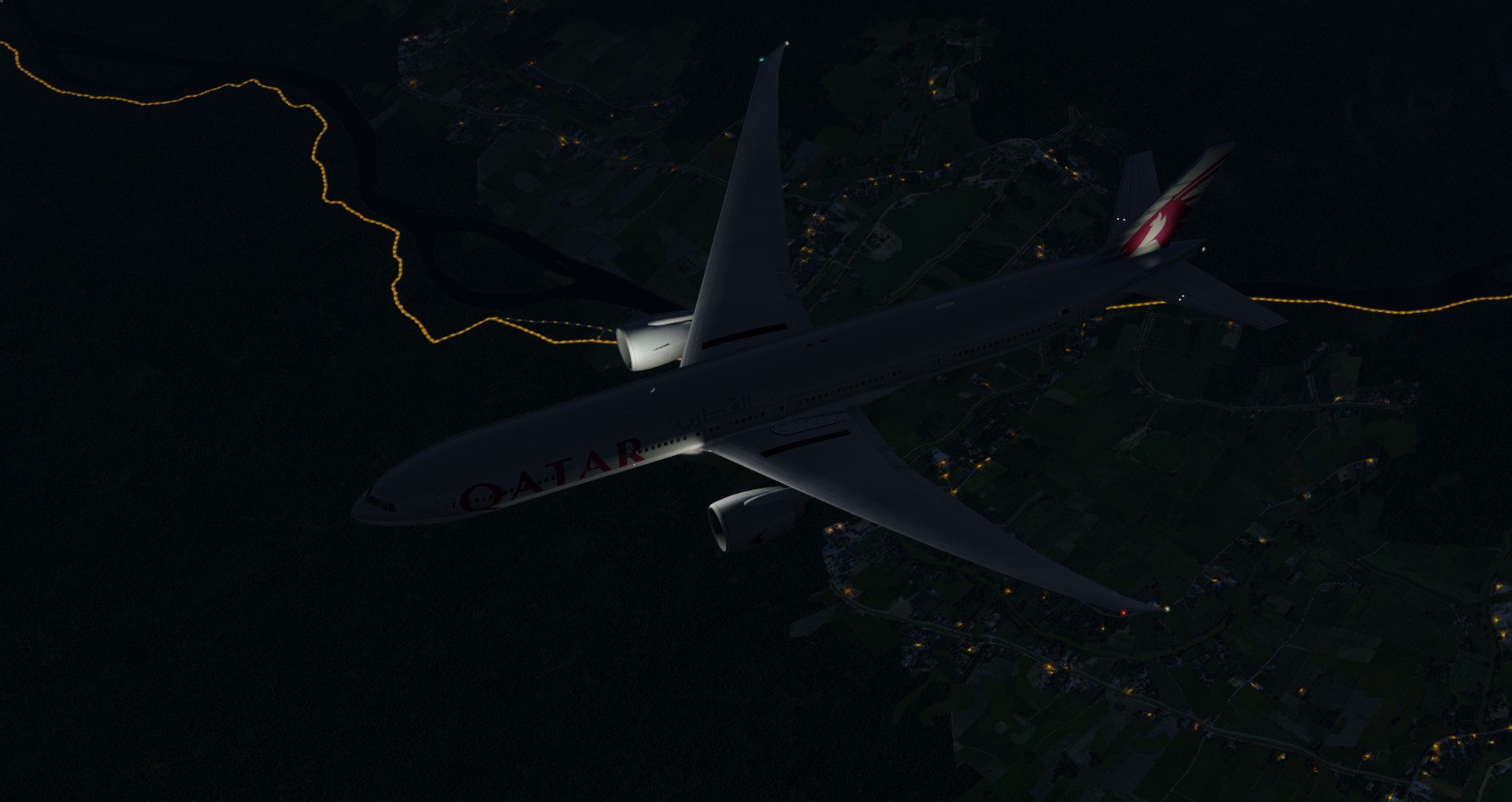 P3D V4 77W Qatar Airways ZGGG-OTHH-269 