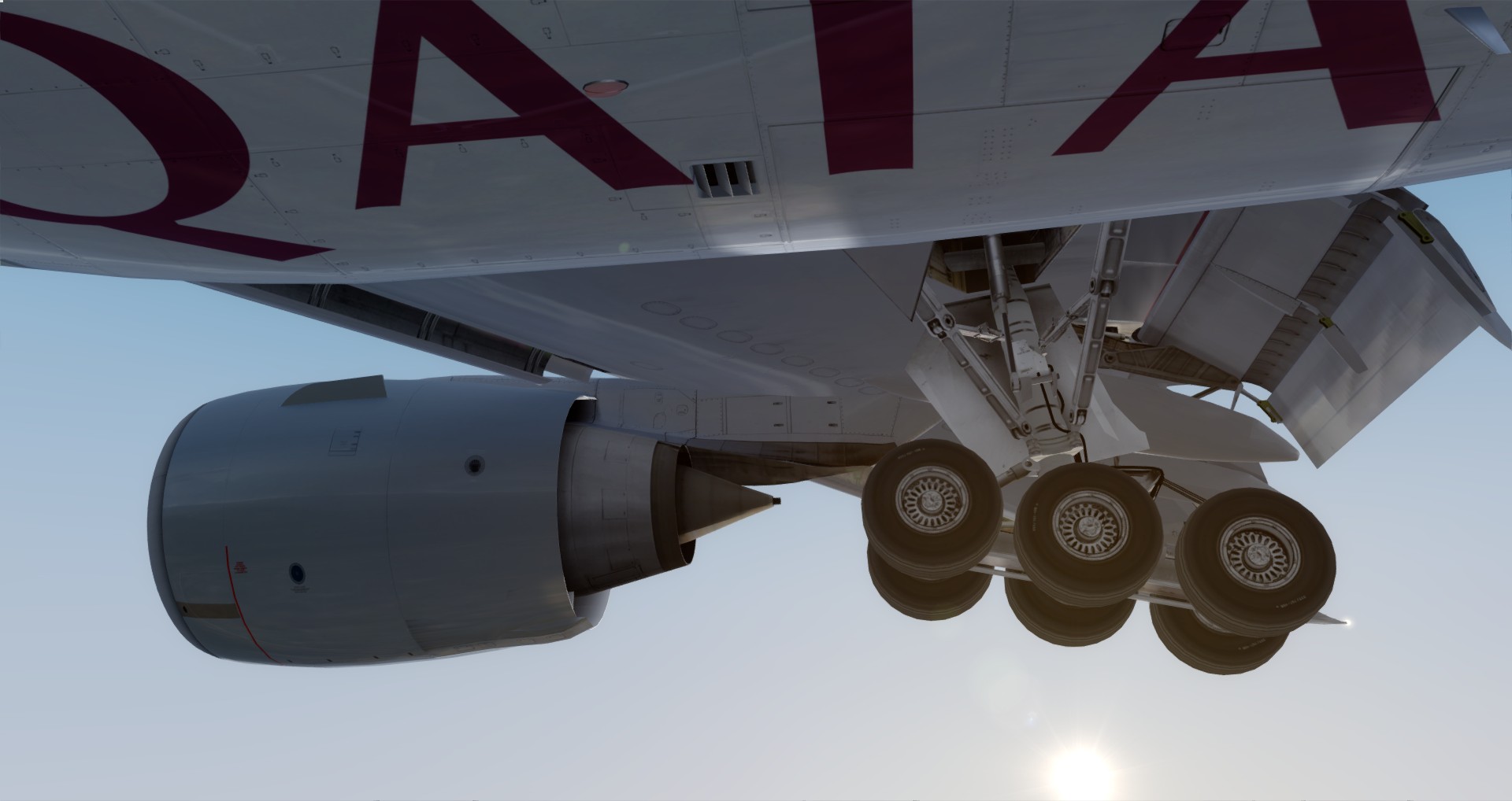 P3D V4 77W Qatar Airways ZGGG-OTHH-9958 