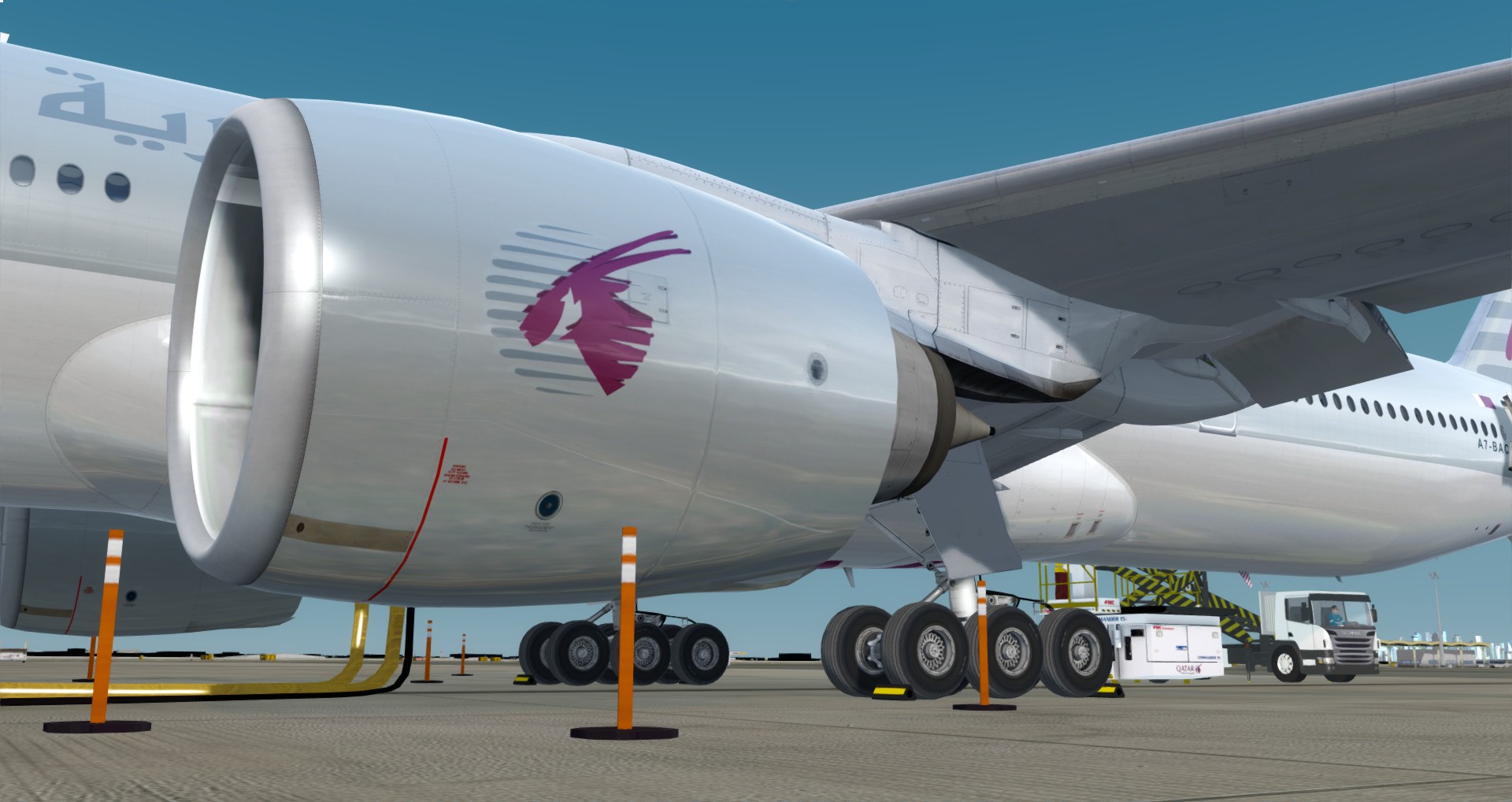 P3D V4 77W Qatar Airways ZGGG-OTHH-2950 