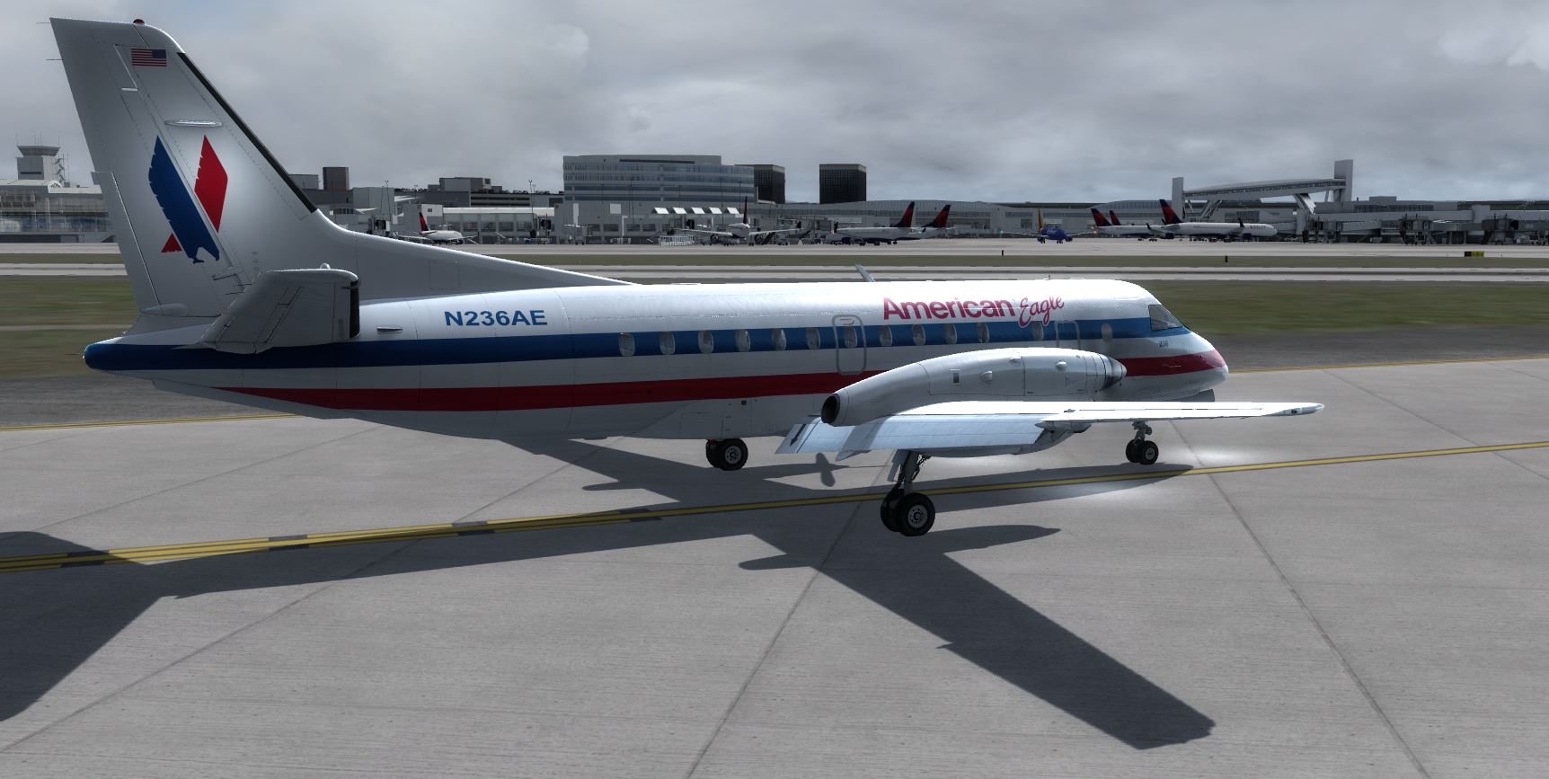 SAAB S340 American Eagle-8068 