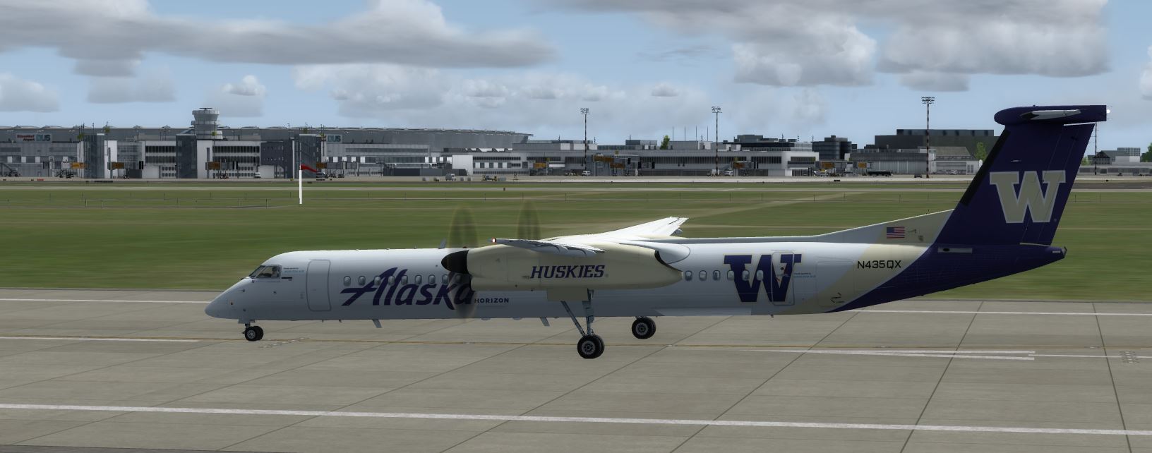 Q400 Alaska Horizon N435QX @ EDDL-294 