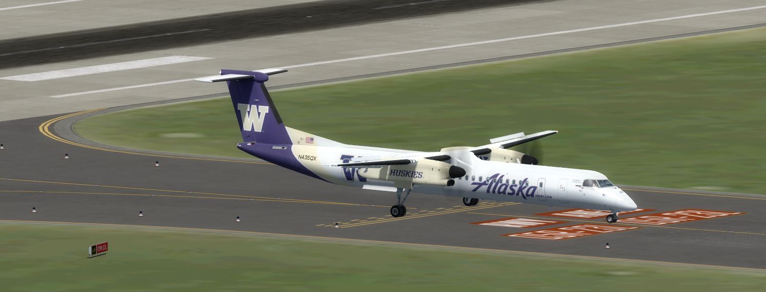 Q400 Alaska Horizon N435QX @ EDDL-8612 