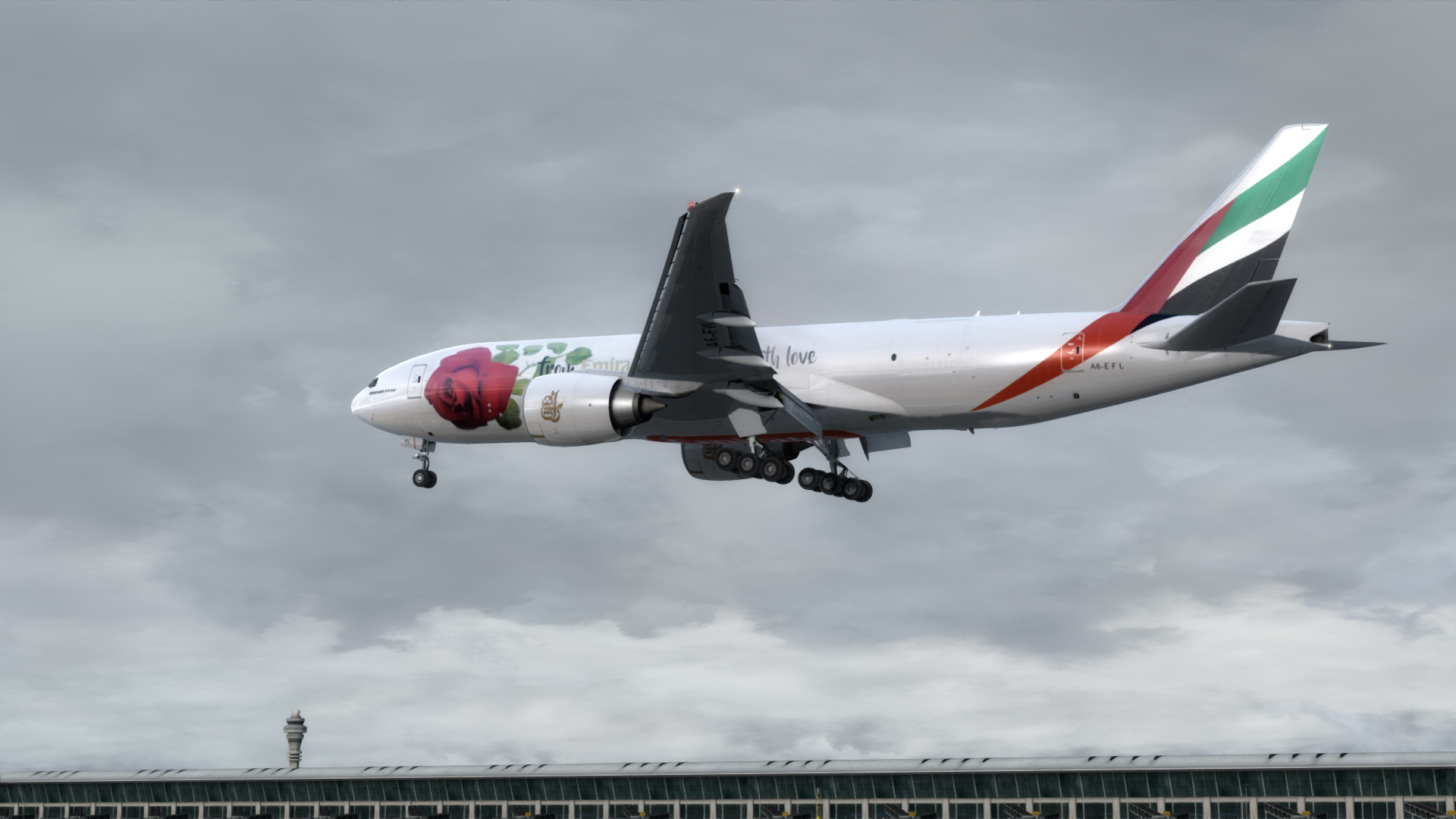 你是我的玫瑰花 520空降浦东 Emirates SkyCargo B777F-8523 