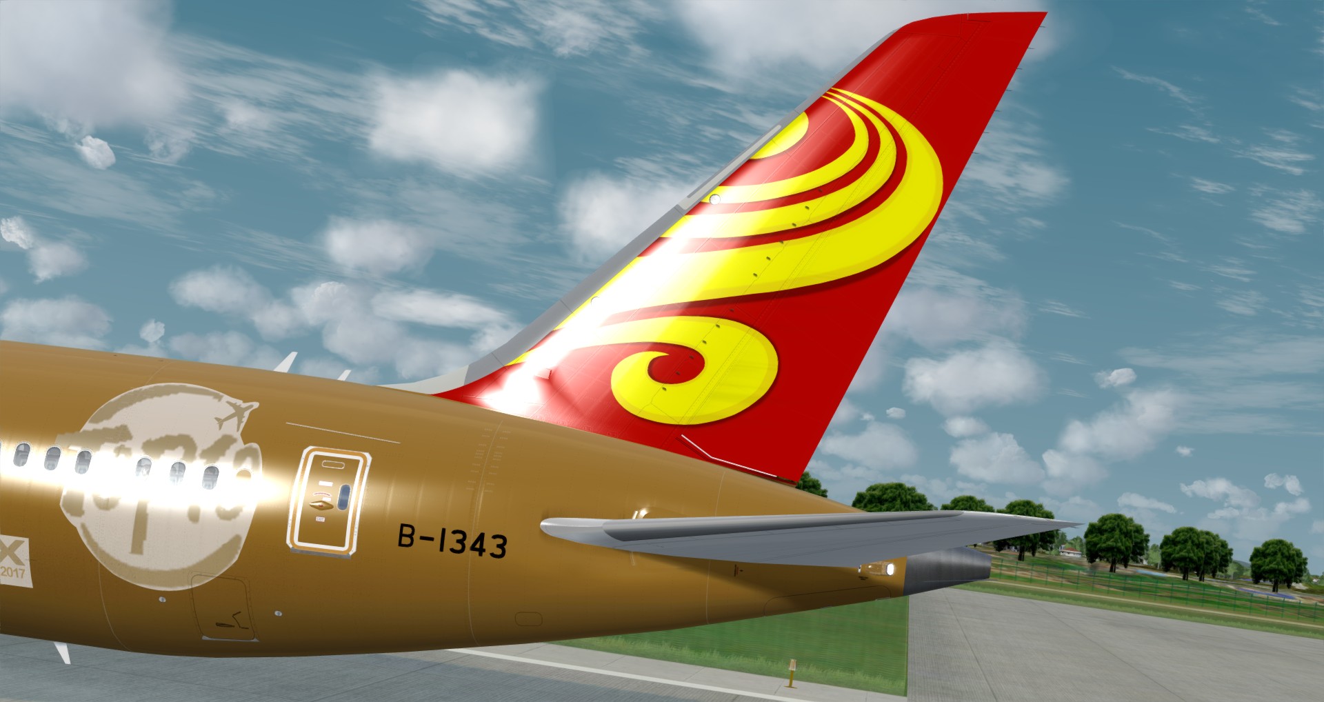 P3D V4 789 Hainan Airlines ZBAA-KSEA-3475 