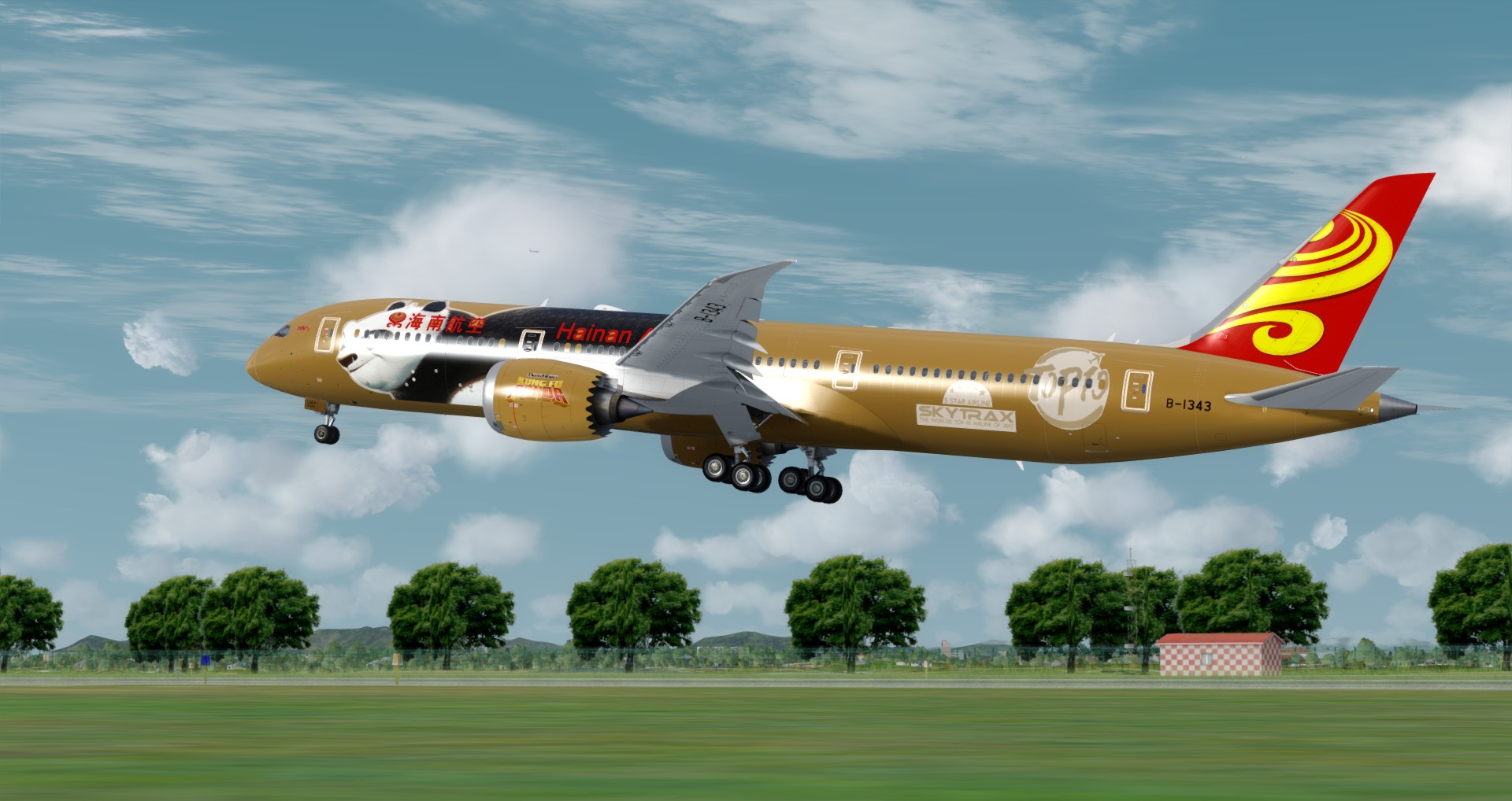 P3D V4 789 Hainan Airlines ZBAA-KSEA-6635 