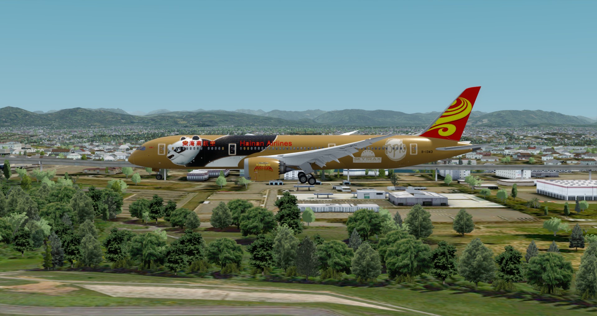 P3D V4 789 Hainan Airlines ZBAA-KSEA-6188 