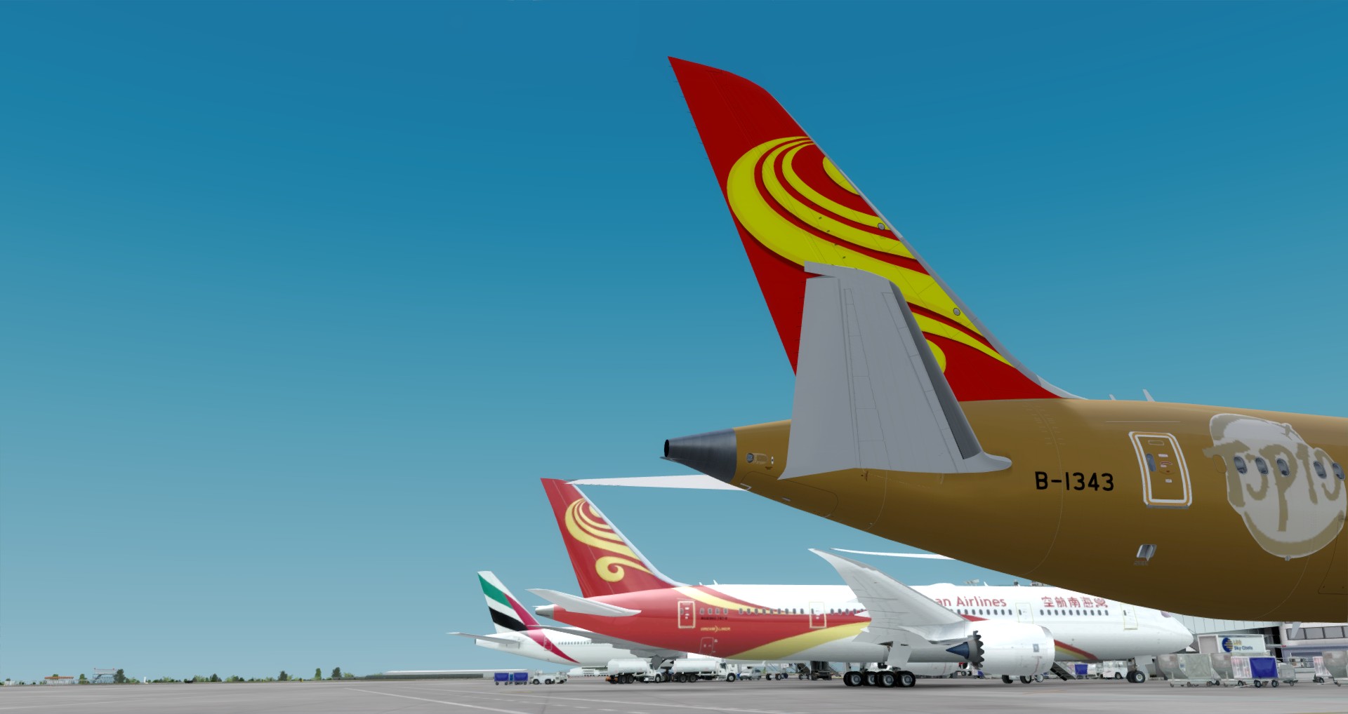 P3D V4 789 Hainan Airlines ZBAA-KSEA-1177 