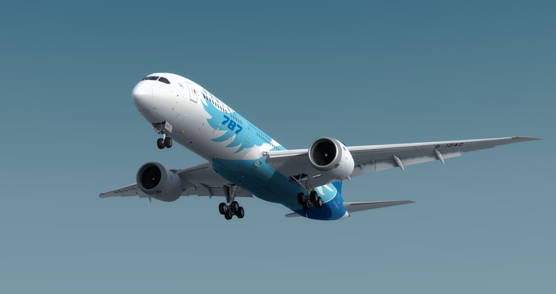 P3D V4 789 China Southern Airlines ZGGG-ZSPD-7709 