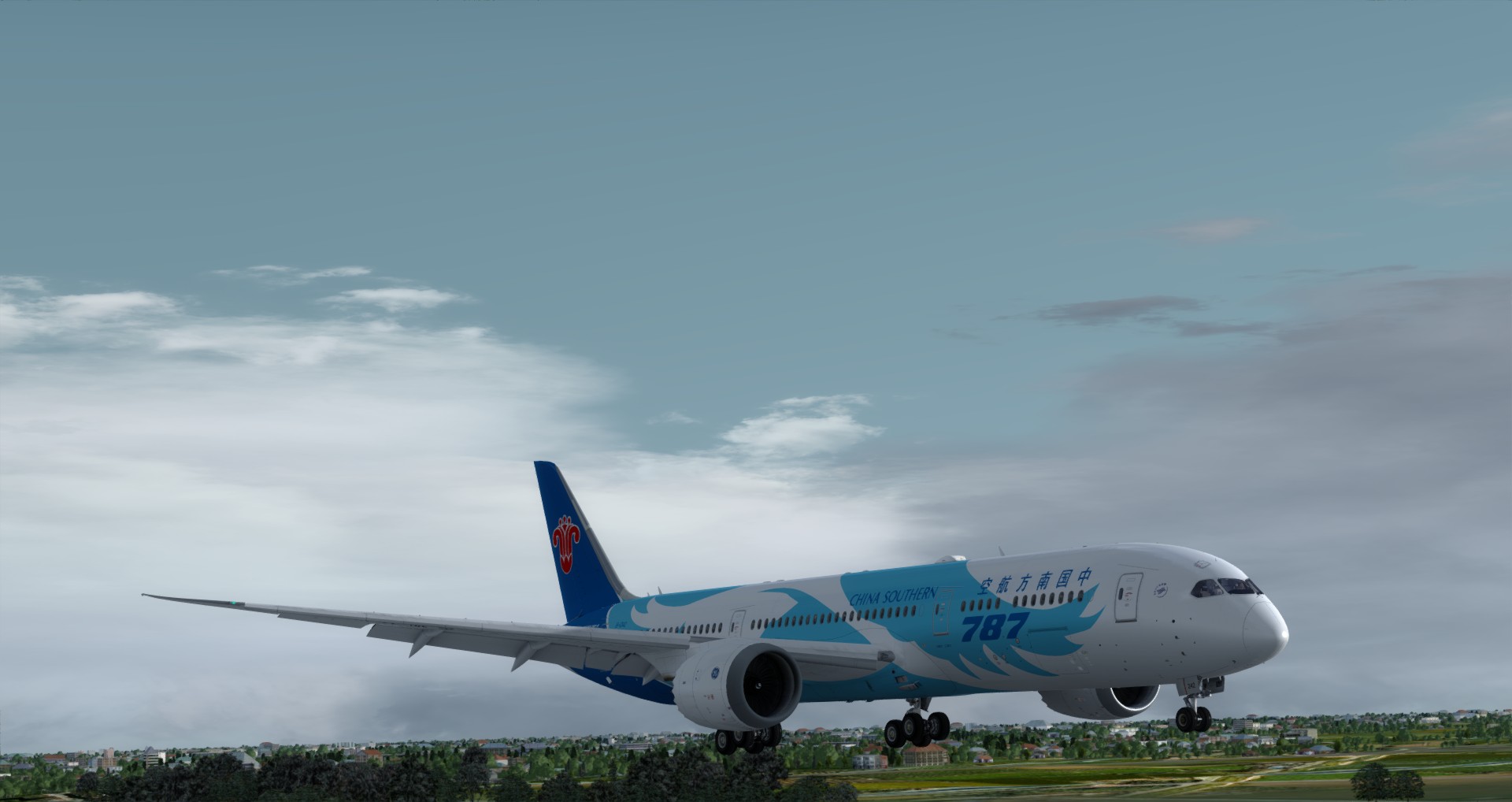 P3D V4 789 China Southern Airlines ZGGG-ZSPD-6804 