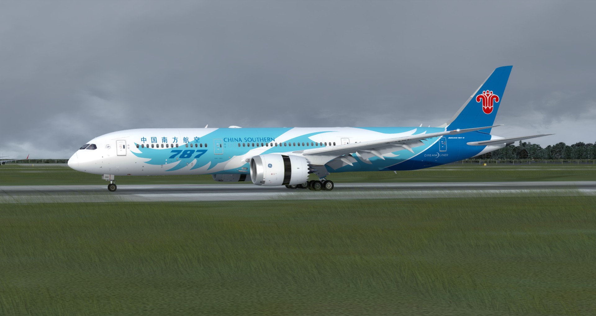 P3D V4 789 China Southern Airlines ZGGG-ZSPD-7293 