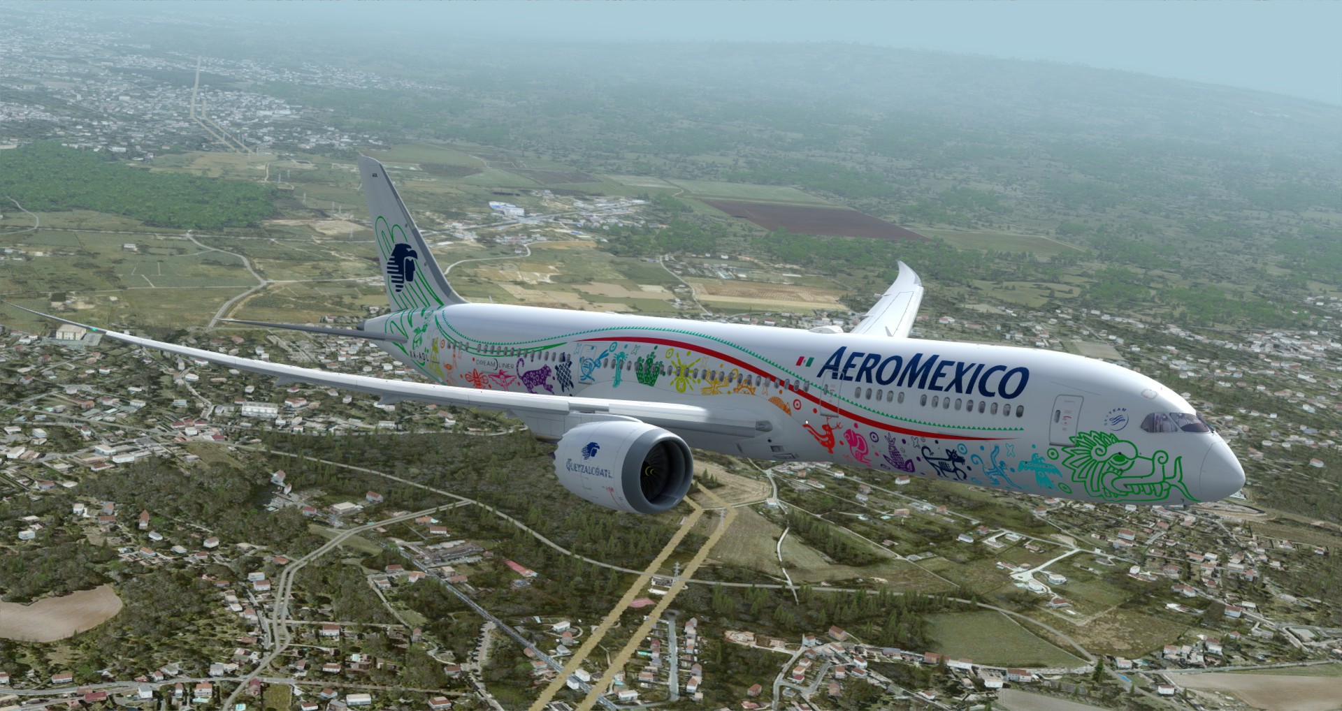 P3D V4 789 Mexicana SBGR-LFPG-1166 