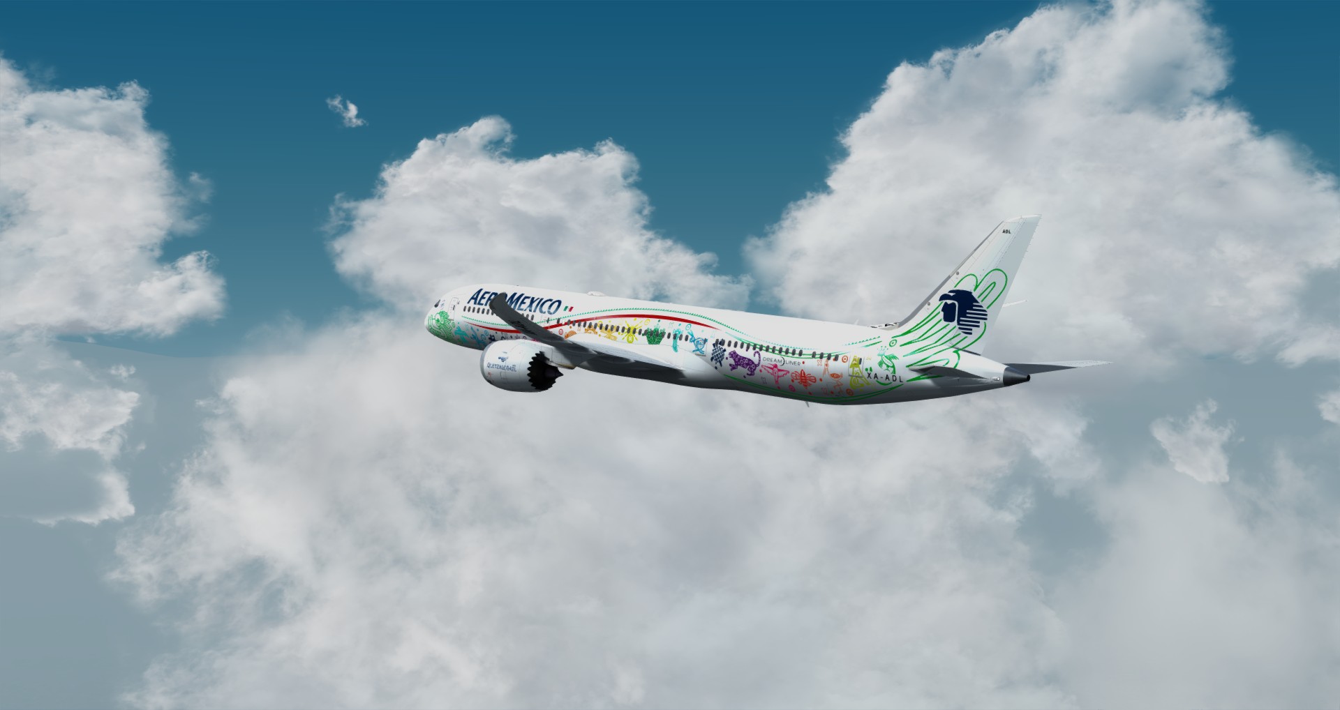 P3D V4 789 Mexicana SBGR-LFPG-924 