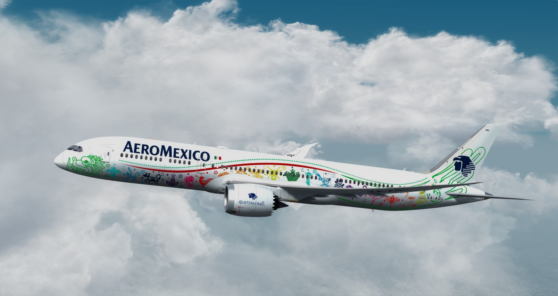 P3D V4 789 Mexicana SBGR-LFPG-1734 