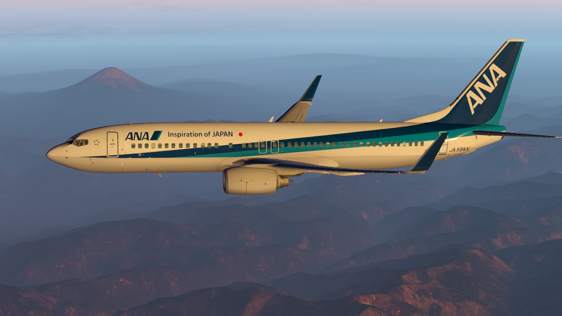 【XP11】第一次航线飞行 全日空NH737 大阪伊丹-仙台-1889 