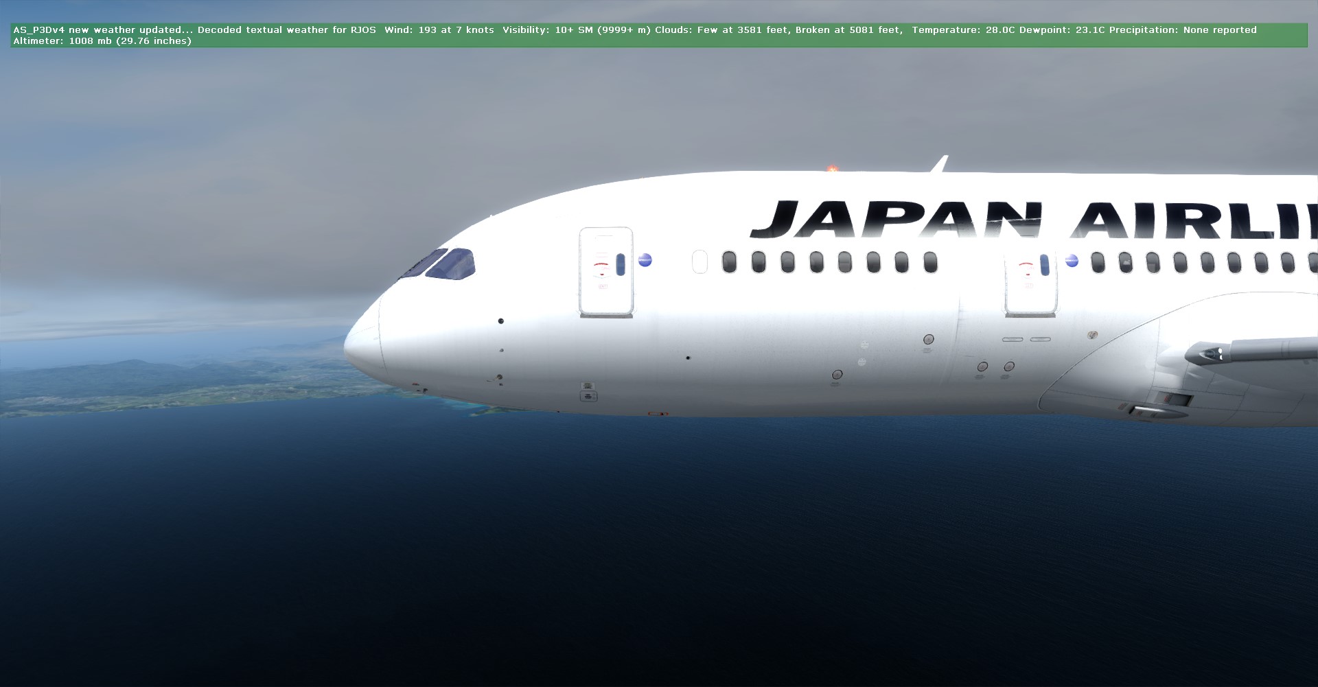 JAL816 RCTP-RJCC航线飞行-6740 