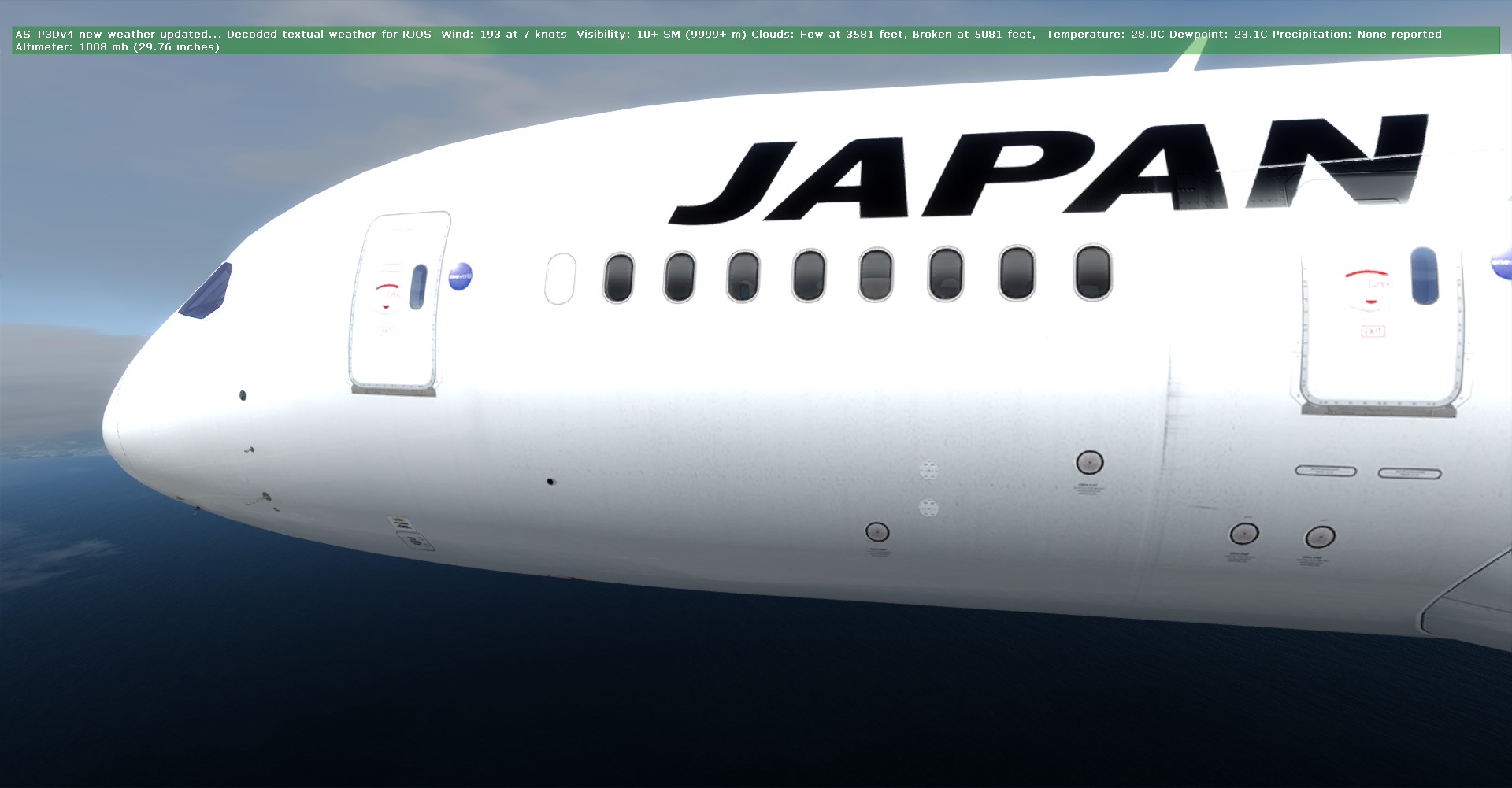 JAL816 RCTP-RJCC航线飞行-1169 