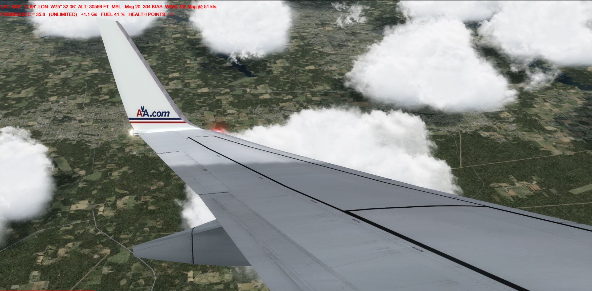 P3Dv4总算跑得动了！AA1060-8086 