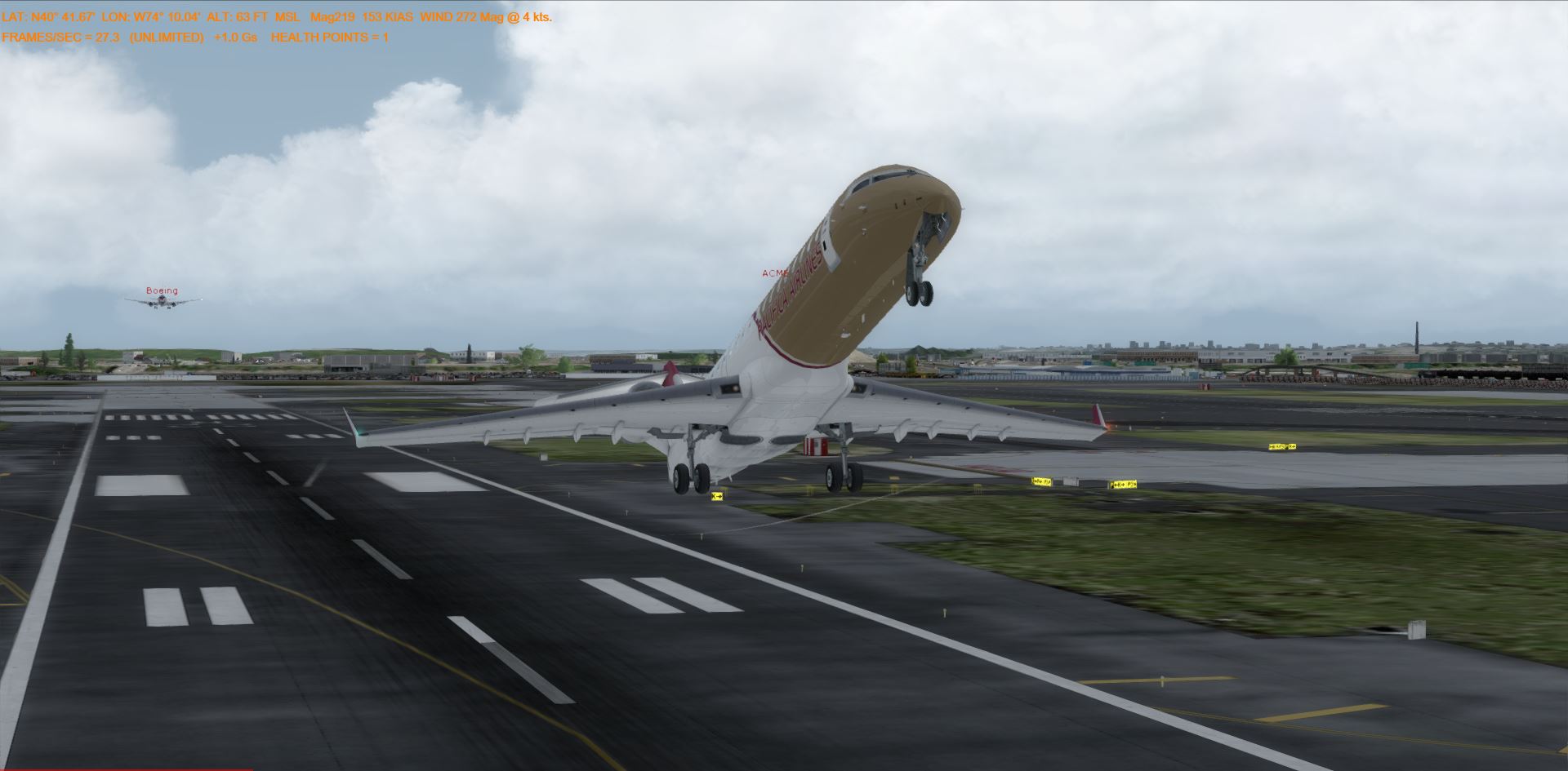 P3Dv4总算跑得动了！AA1060-7532 