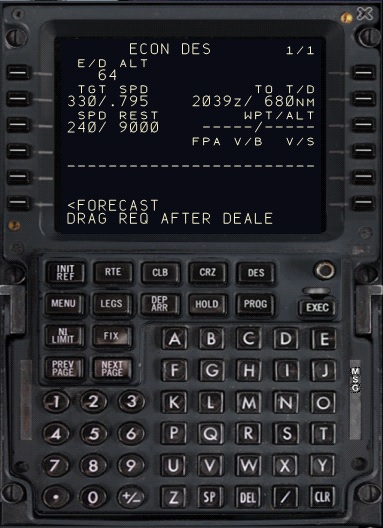 PMDG737的FMC警告“Unable 280 KT at DEALE&quot;怎么办？-739 