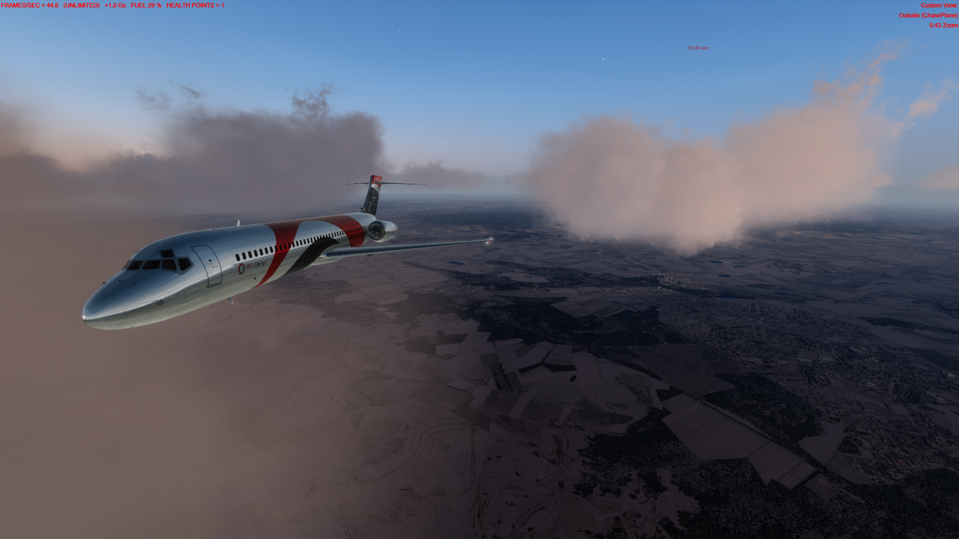 TFDI 717+ Tomato shade+ Rex +PTA +ORBX-7216 