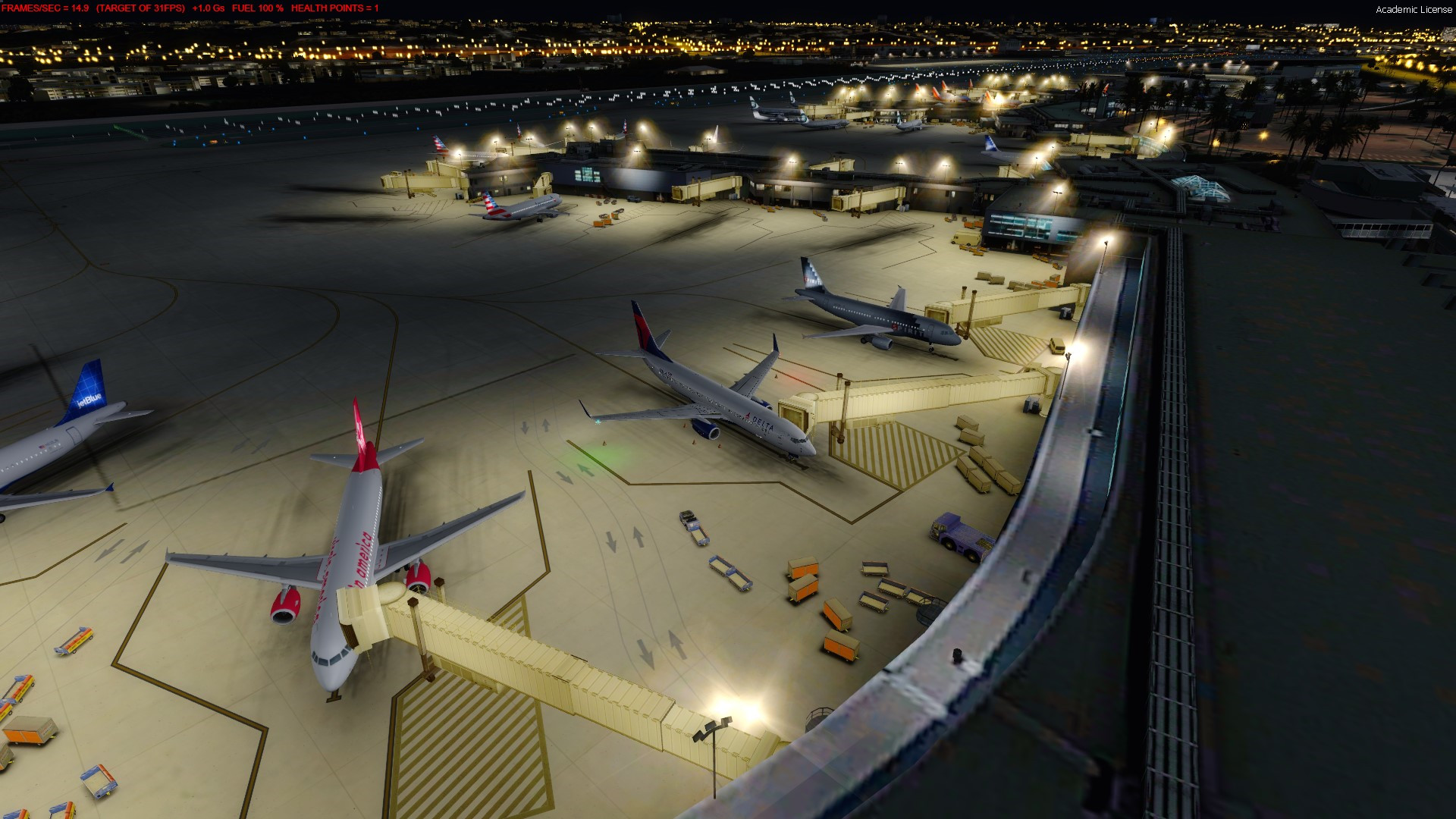 Orbx KSAN V2.0 新夜晚动态光影效果-6211 