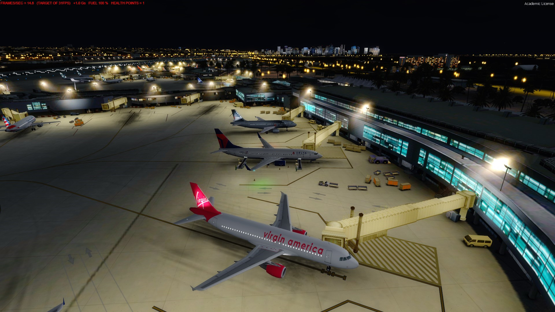 Orbx KSAN V2.0 新夜晚动态光影效果-395 