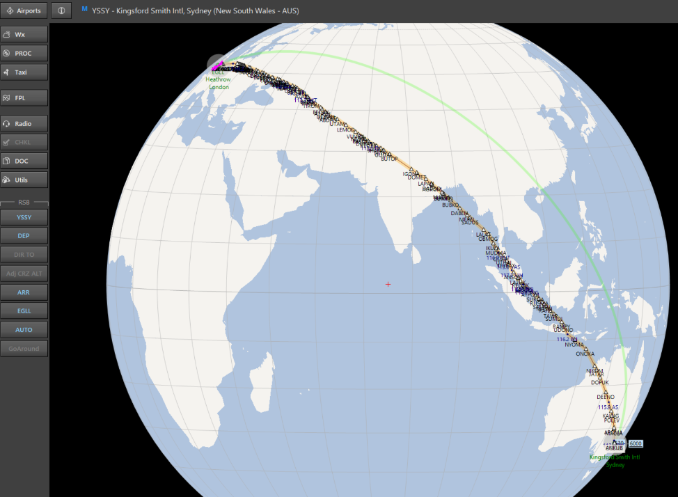 执行世界最长航线悉尼-伦敦-5403 