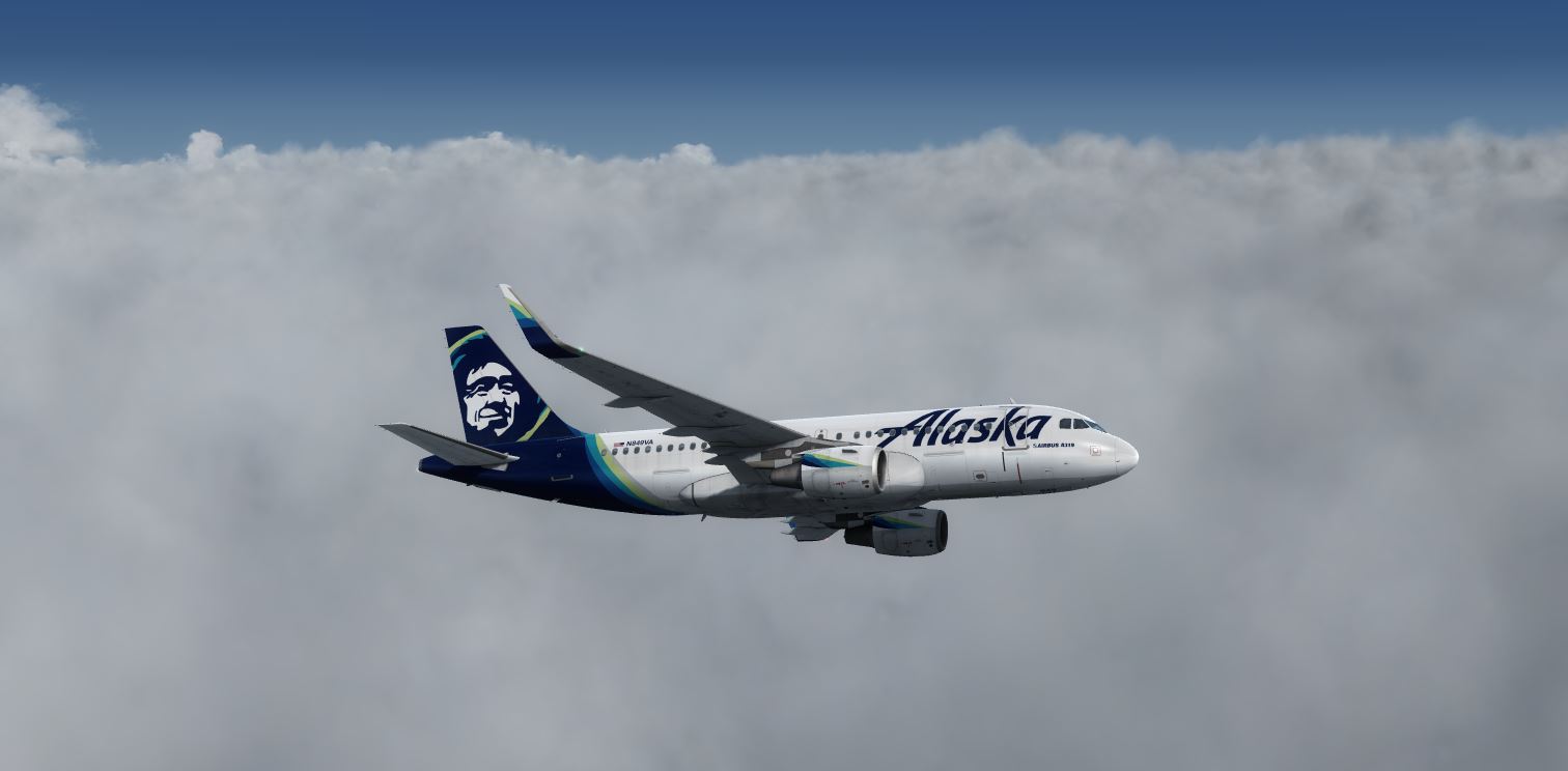 Aerosoft Airbus A319 Alaska-4151 