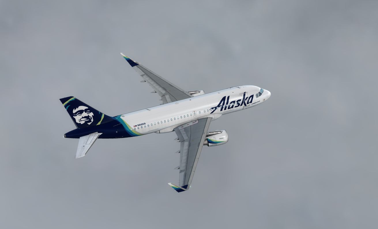 Aerosoft Airbus A319 Alaska-3573 