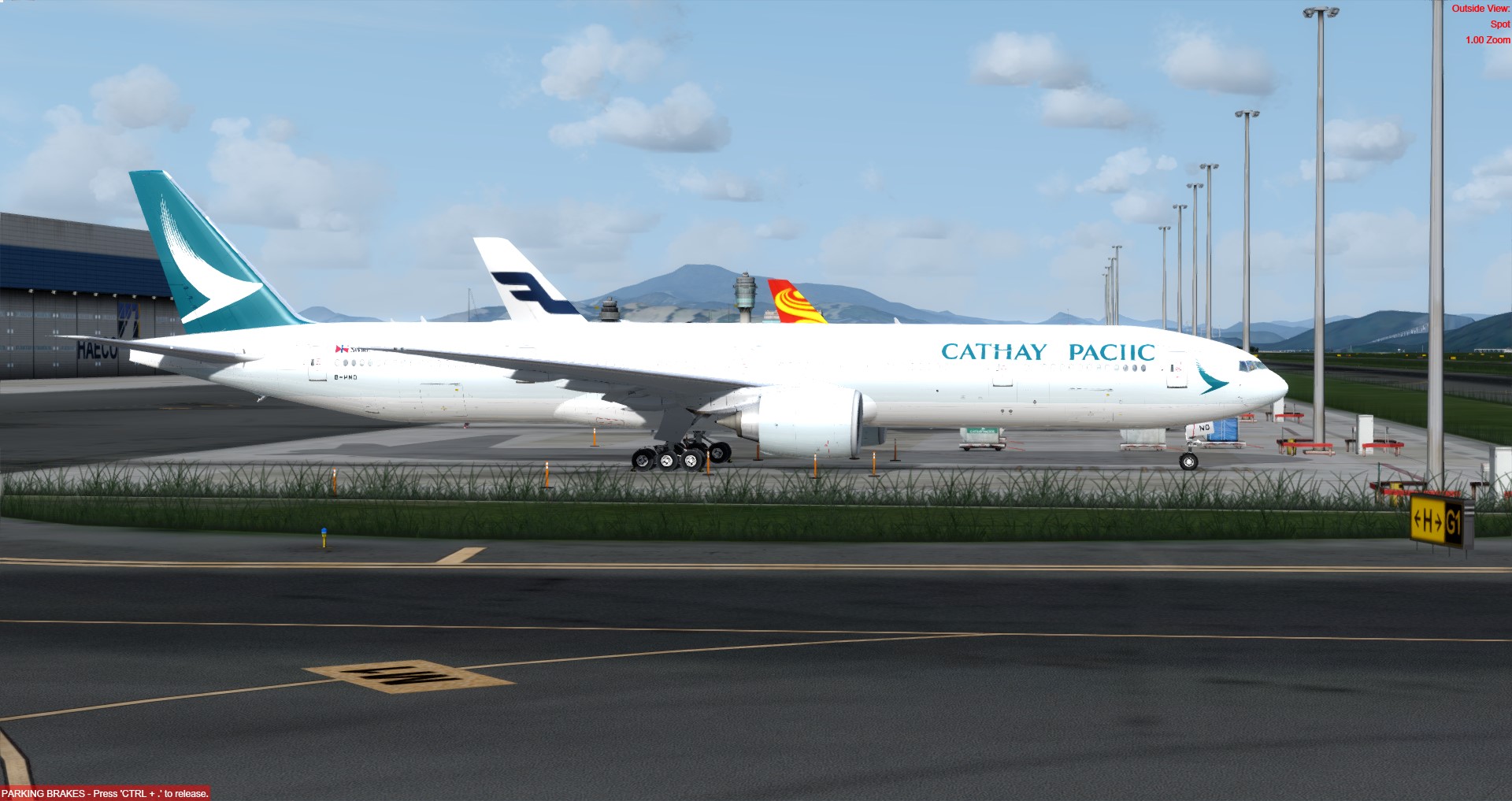 [P3D]特別版向來一瞬即逝 &quot;CATHAY PACIIC&quot;  Boeing 777 B-HNO @VHHH-2580 