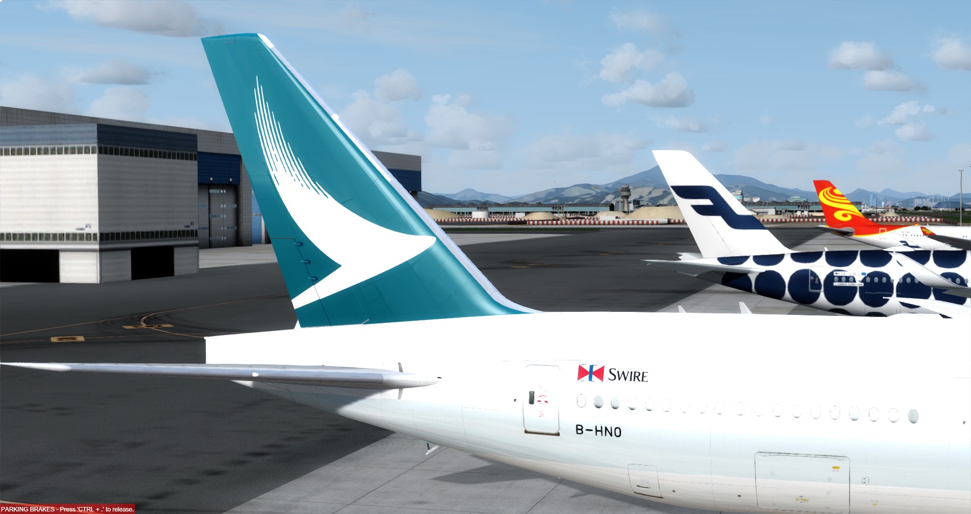 [P3D]特別版向來一瞬即逝 &quot;CATHAY PACIIC&quot;  Boeing 777 B-HNO @VHHH-1194 