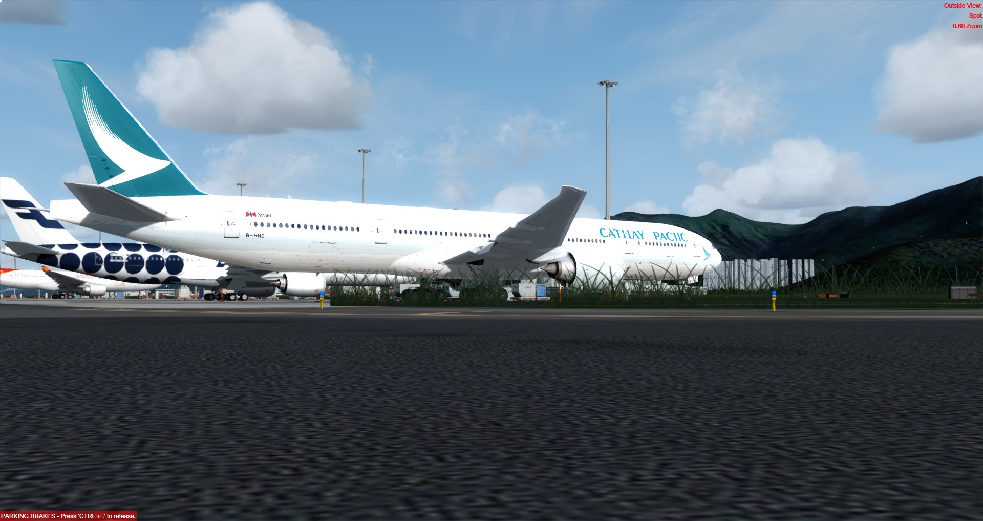 [P3D]特別版向來一瞬即逝 &quot;CATHAY PACIIC&quot;  Boeing 777 B-HNO @VHHH-2475 