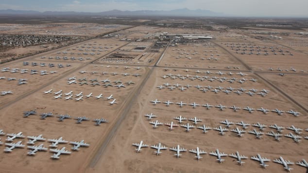 【新闻】世界首架波音777退役亚利桑那州航空博物馆-3194 