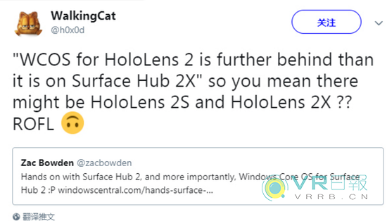 传因操作系统WCOS开发问题 HoloLens 2或推后发布-6415 