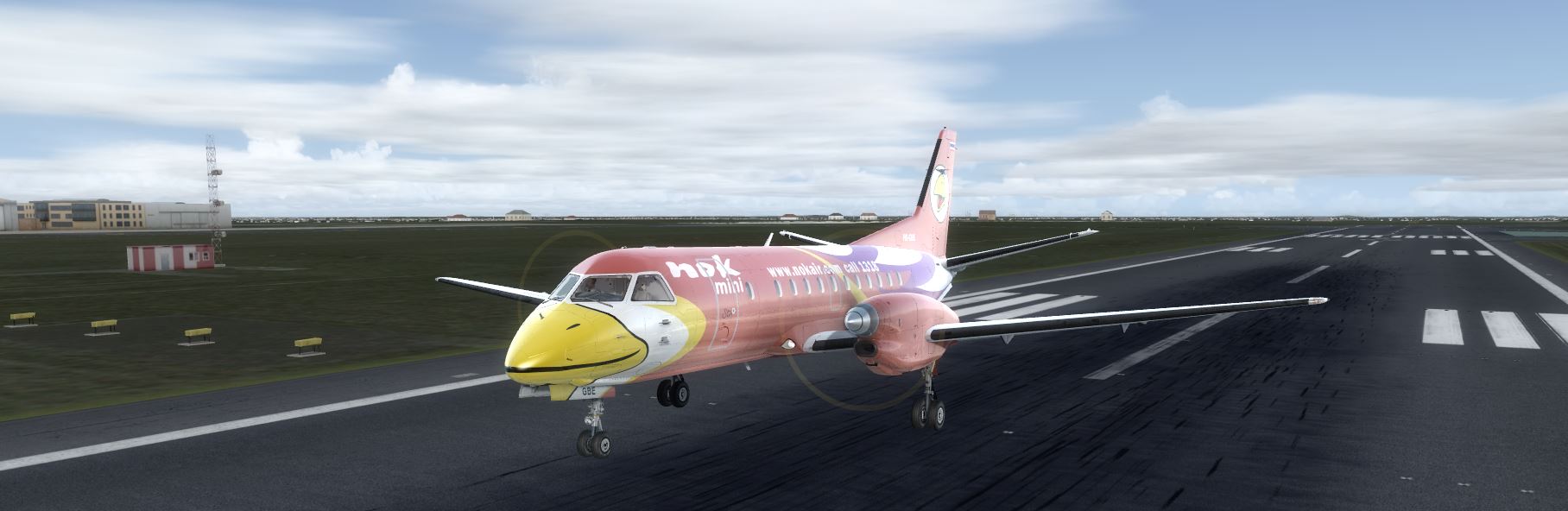 Saab S340 NOK AIR @ EBBR-3568 