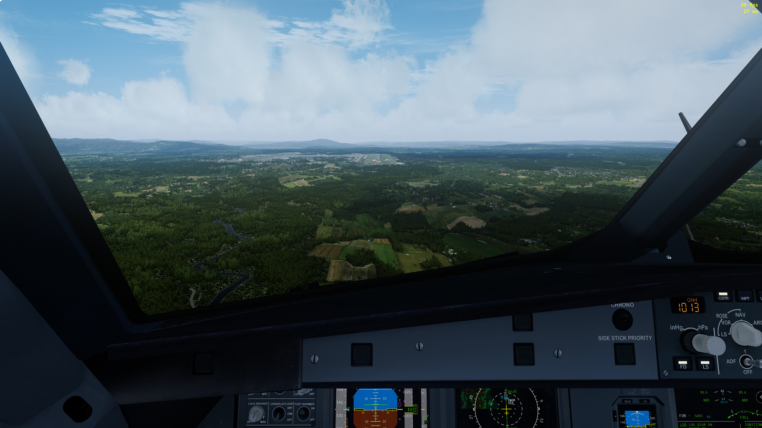 波音转空客320，奥斯陆机场五边练习-7068 