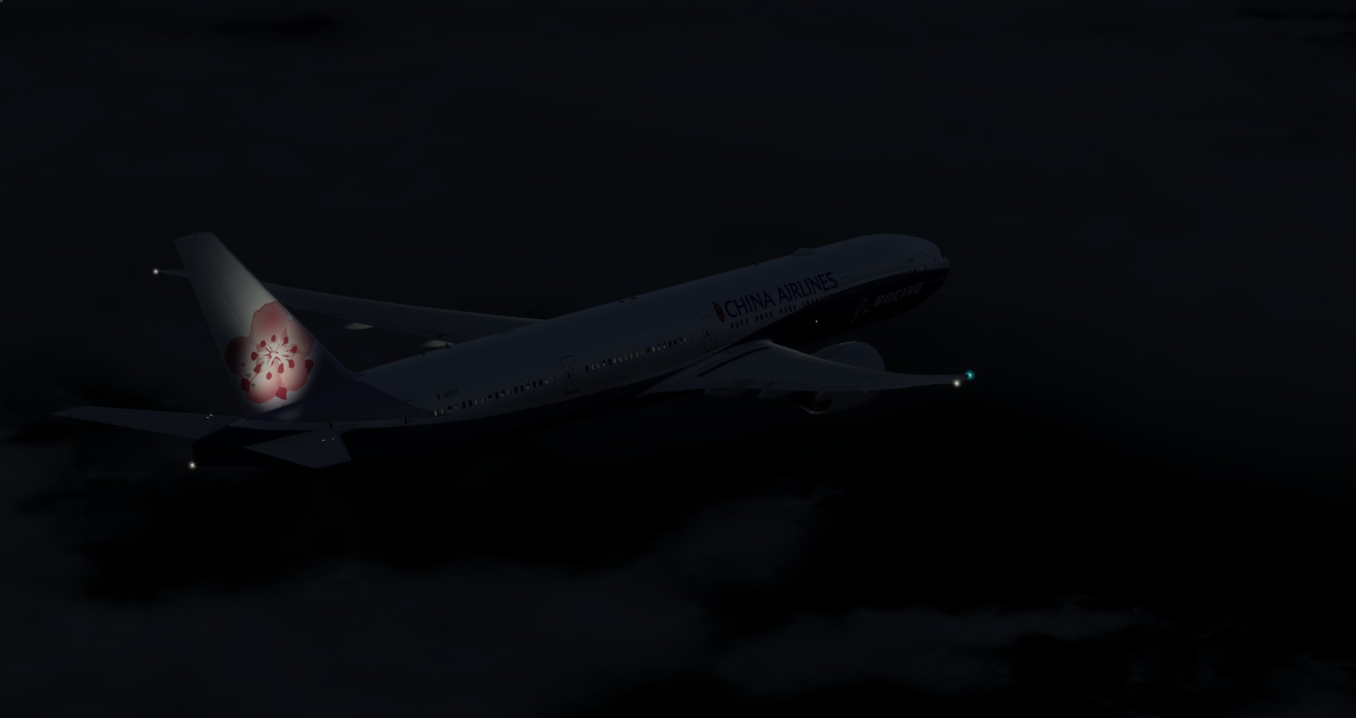 [P3Dv4] First Long Haul Flight CI 3 SFO-&gt;TPE-3942 