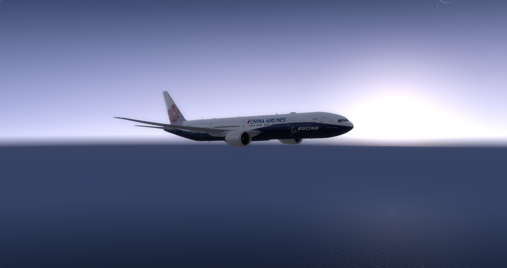 [P3Dv4] First Long Haul Flight CI 3 SFO-&gt;TPE-3386 