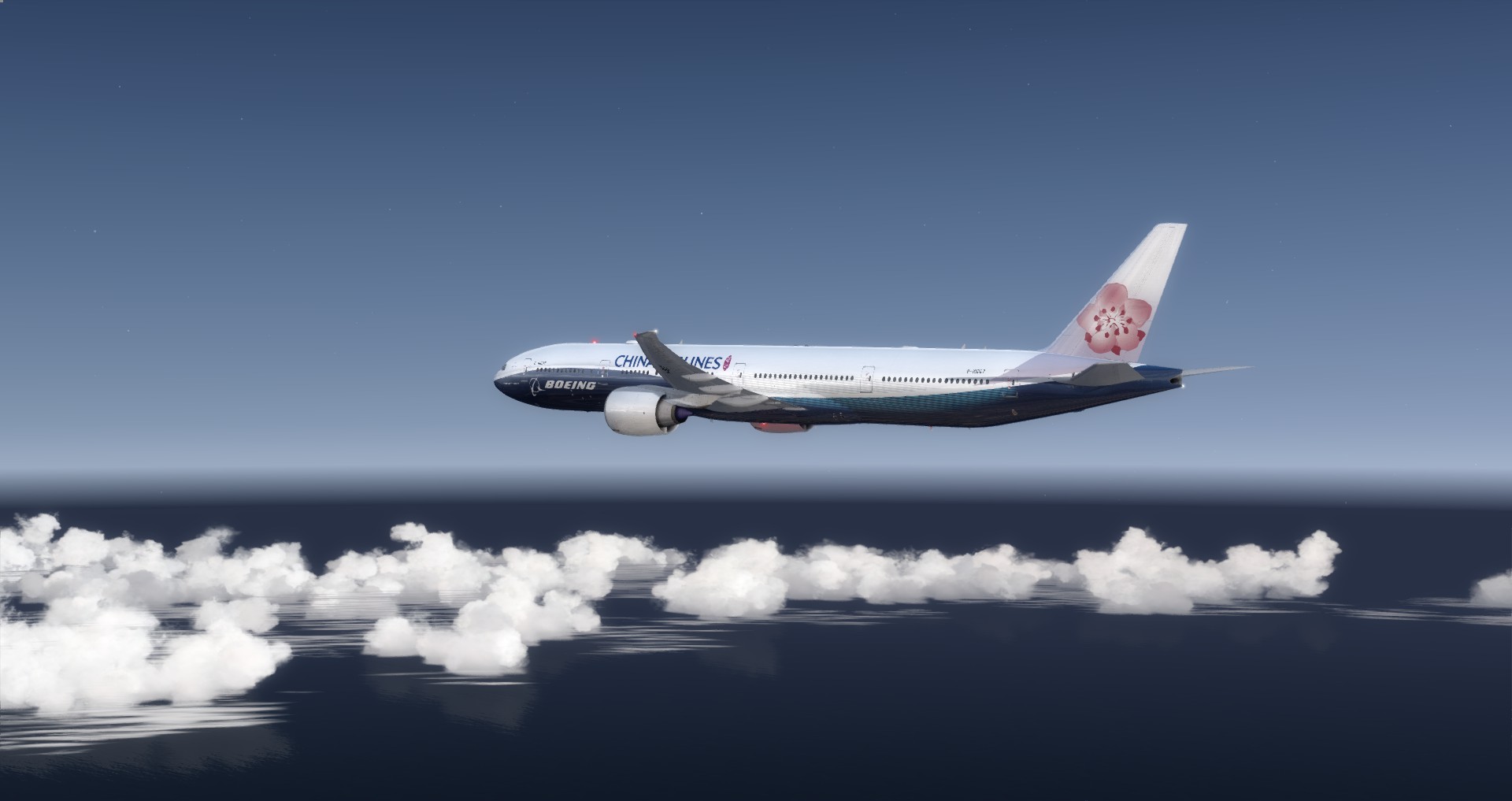 [P3Dv4] First Long Haul Flight CI 3 SFO-&gt;TPE-3780 