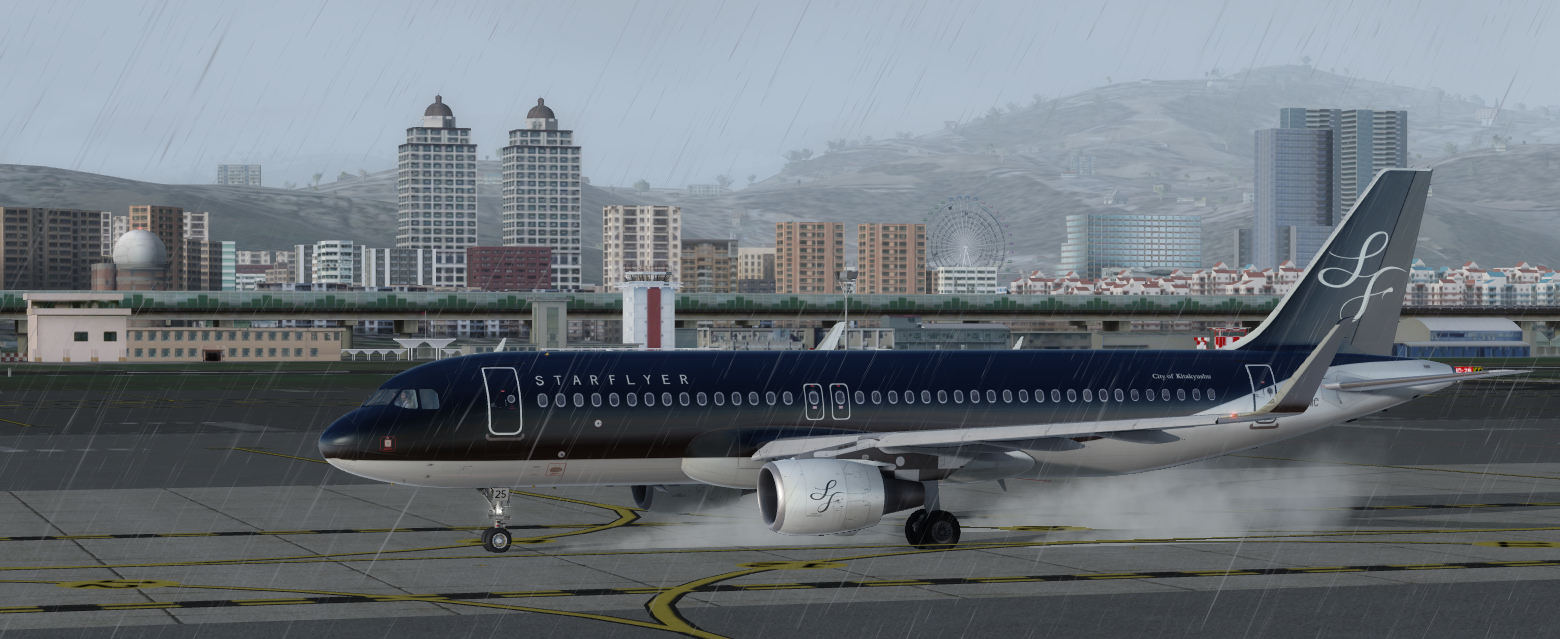 [P3D] A320 StarFlyer allblack-5147 